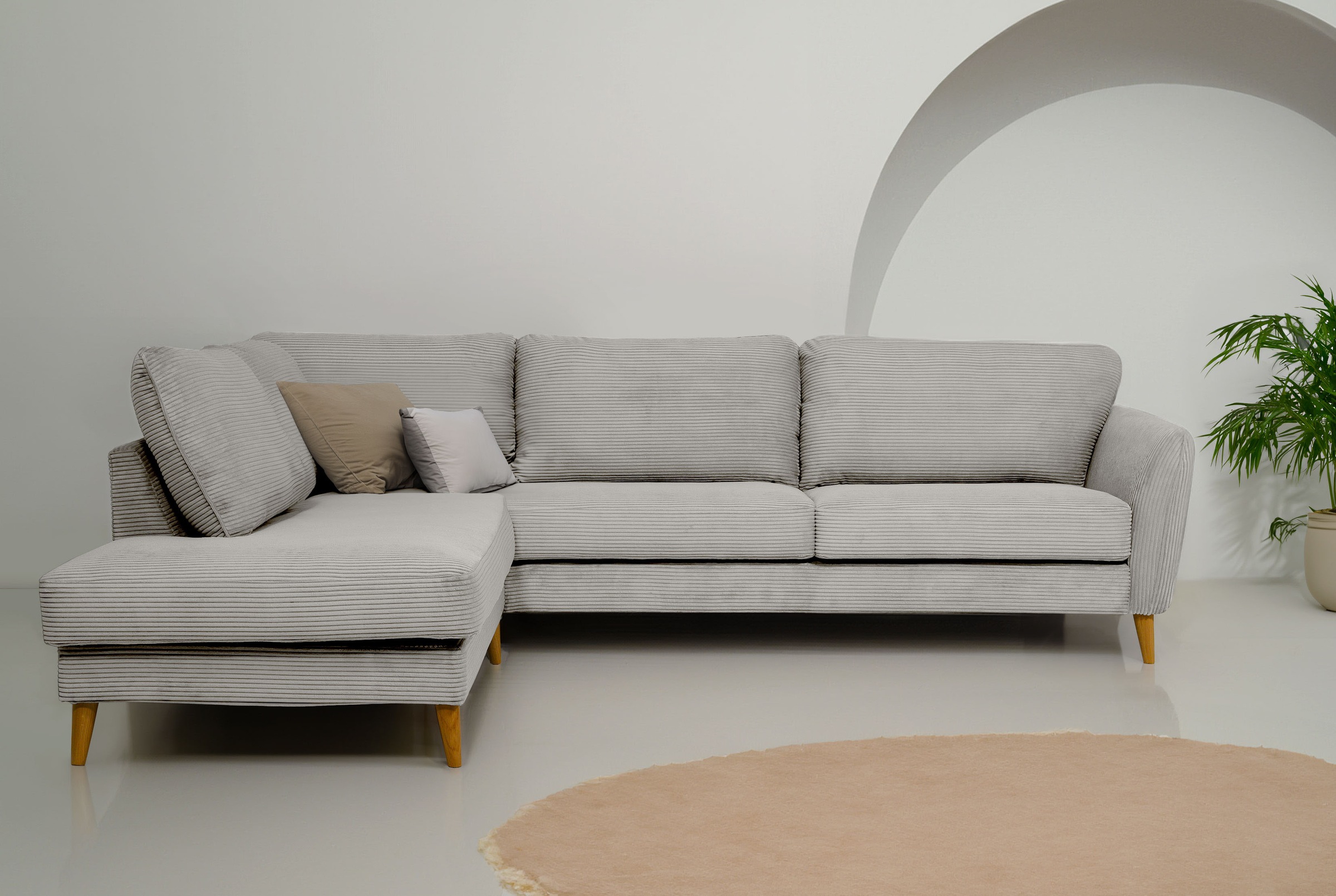 Home affaire Ecksofa »MARSEILLE 278/202 cm, L-Form, Ottom. rechts/links, ve günstig online kaufen