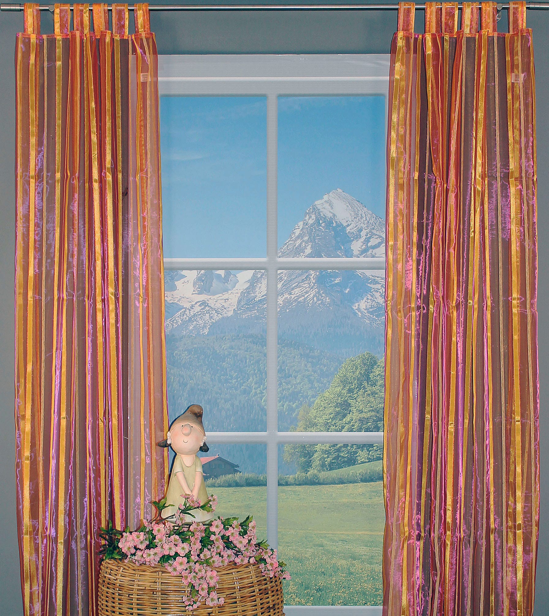 HOSSNER - ART OF HOME DECO Gardine »Seebensee«, (1 St.), Schlaufenschal im günstig online kaufen