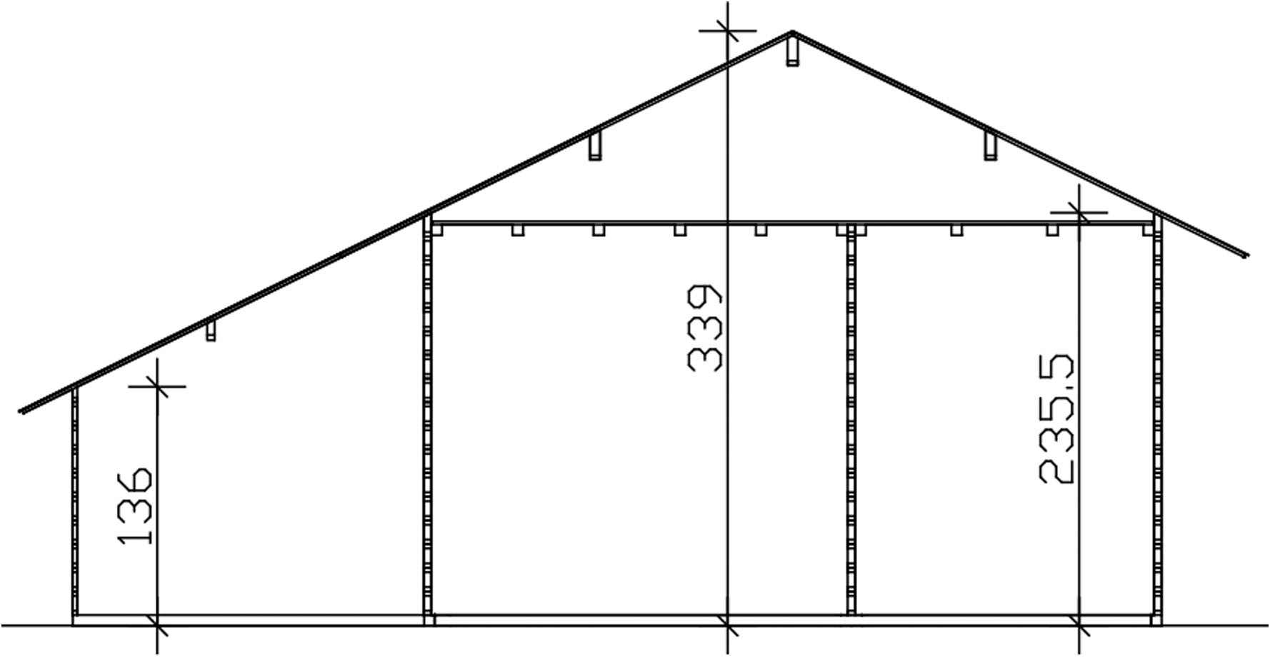 Skanholz Gartenhaus »Esbjerg 3«, mit Anbauschuppen