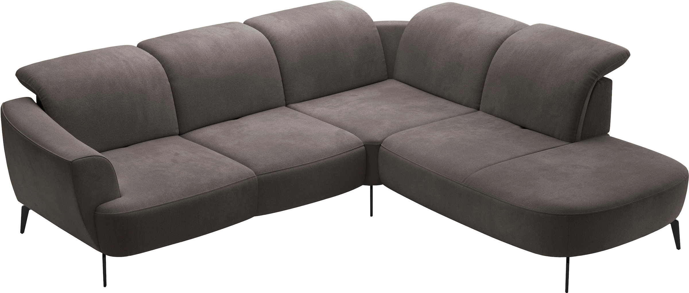 sit&more Ecksofa »Zoe«, ink.Sitztiefenverstellung, wahlweise mit Kopfteilverstellung