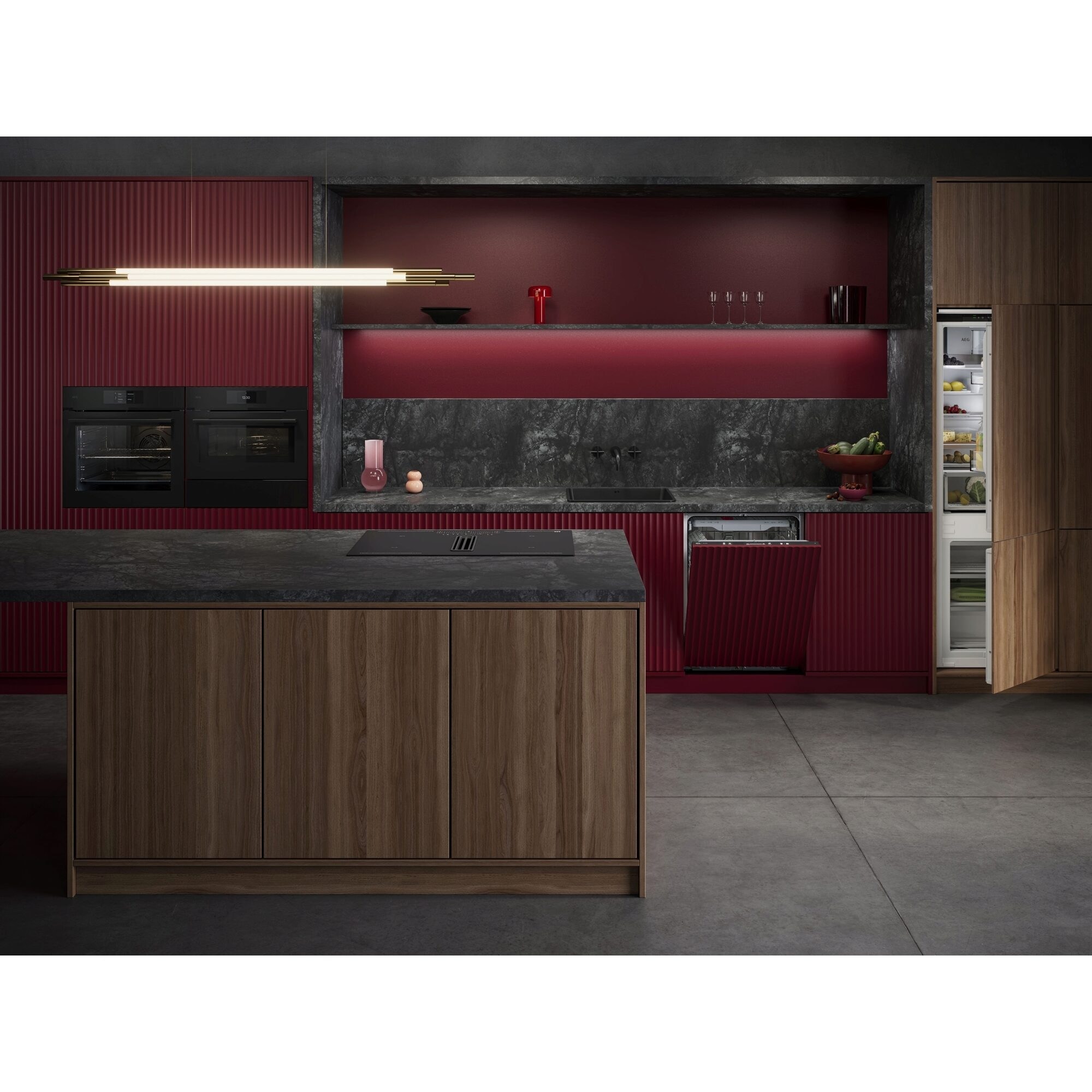 AEG Kochfeld mit Dunstabzug »TT84CA0FRB« Induktionskochen mit integr. Dunstabzug: frische Luft, Made in Germany