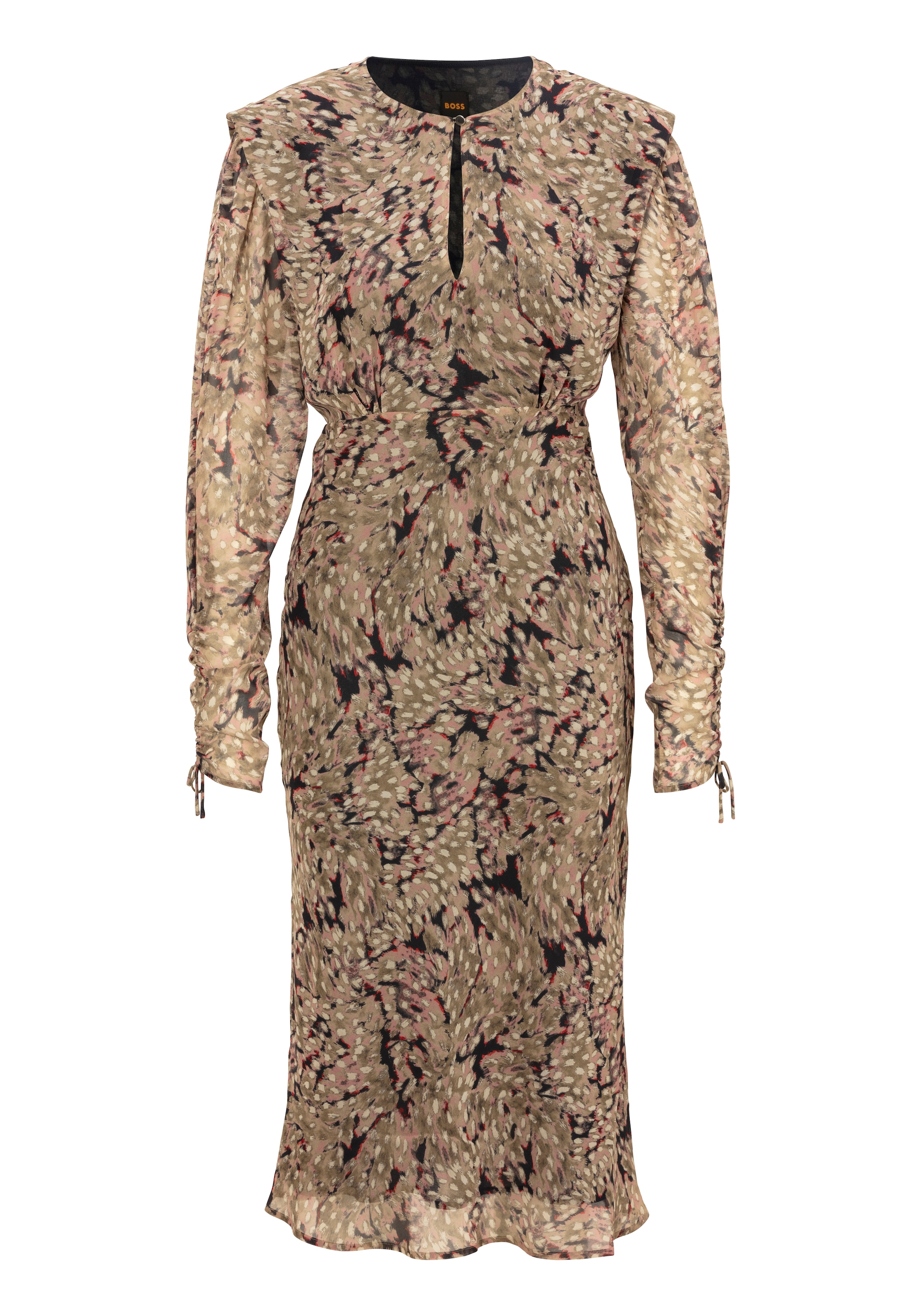 BOSS ORANGE Blusenkleid »Denzal Premium Damenmode«, mit Print