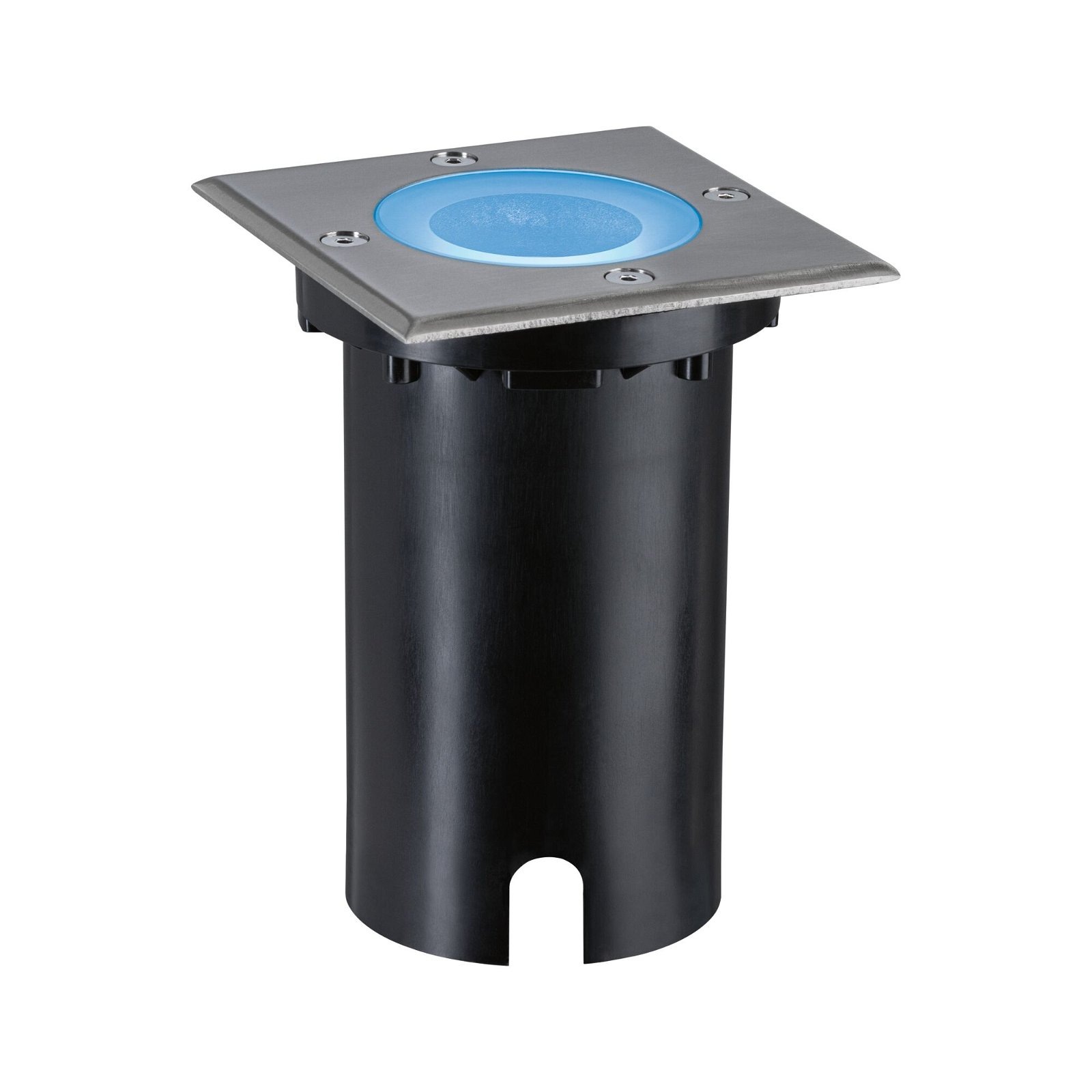 Paulmann LED Einbauleuchte »Floor eckig 110x110mm RGBW+ 4,9W 300lm 230V Eisen gebürstet Aluminium«, 1 flammig, Bodeneinbauleuchte Smart Home Zigbee 3.0 IP67