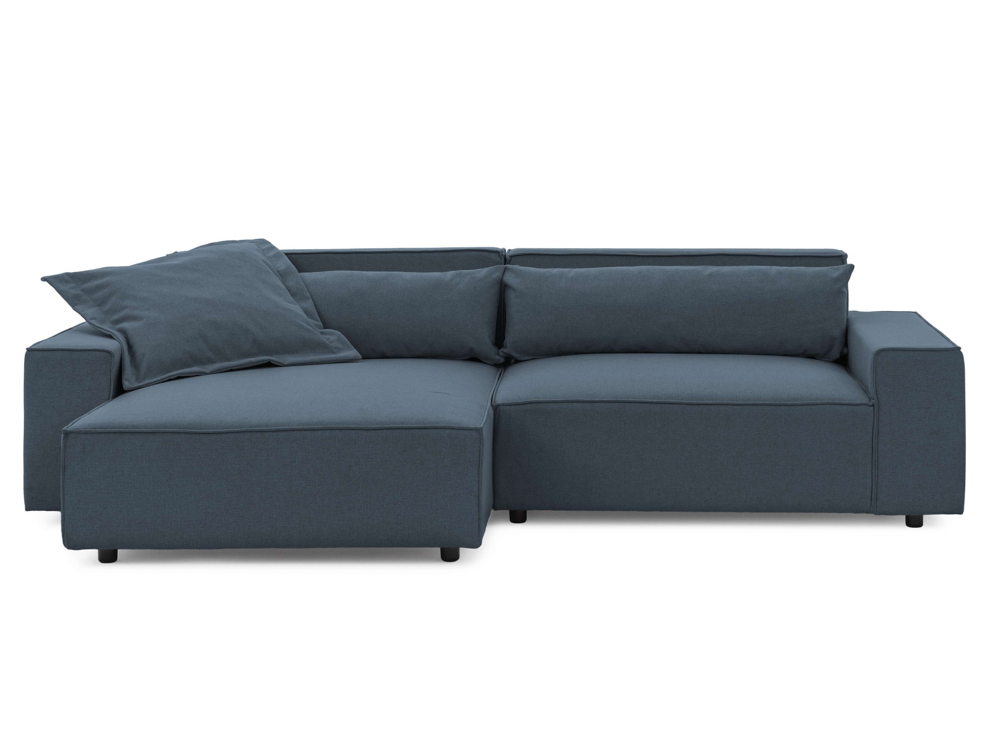 OTTO home Ecksofa »KINLEE Design-Sofa mit Recamiere rechts/links, Maße B/T/H 251/144/70cm«, L-Form mit Wellenunterfederung, ohne Bettfunktion, modern und beguem