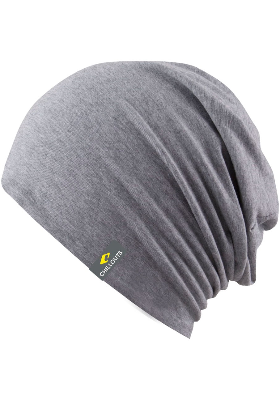 CHILLOUTS Beanie »Acapulco Hat« Leichte Slouch-Mütze mit urbanem Look hellgrau-meliert