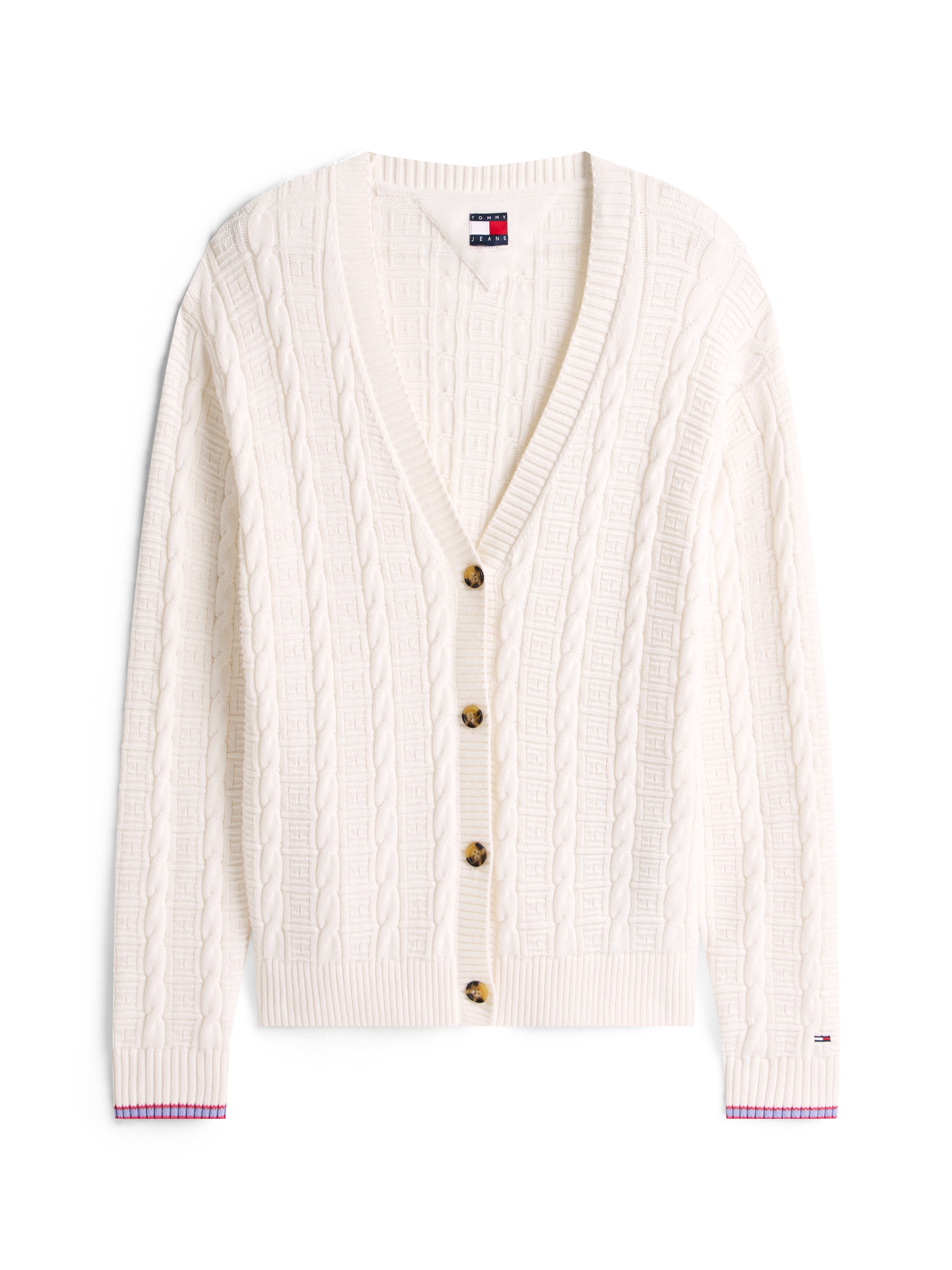 Tommy Jeans Strickjacke »TJW CABLE CARDIGAN« mit Zopfmuster