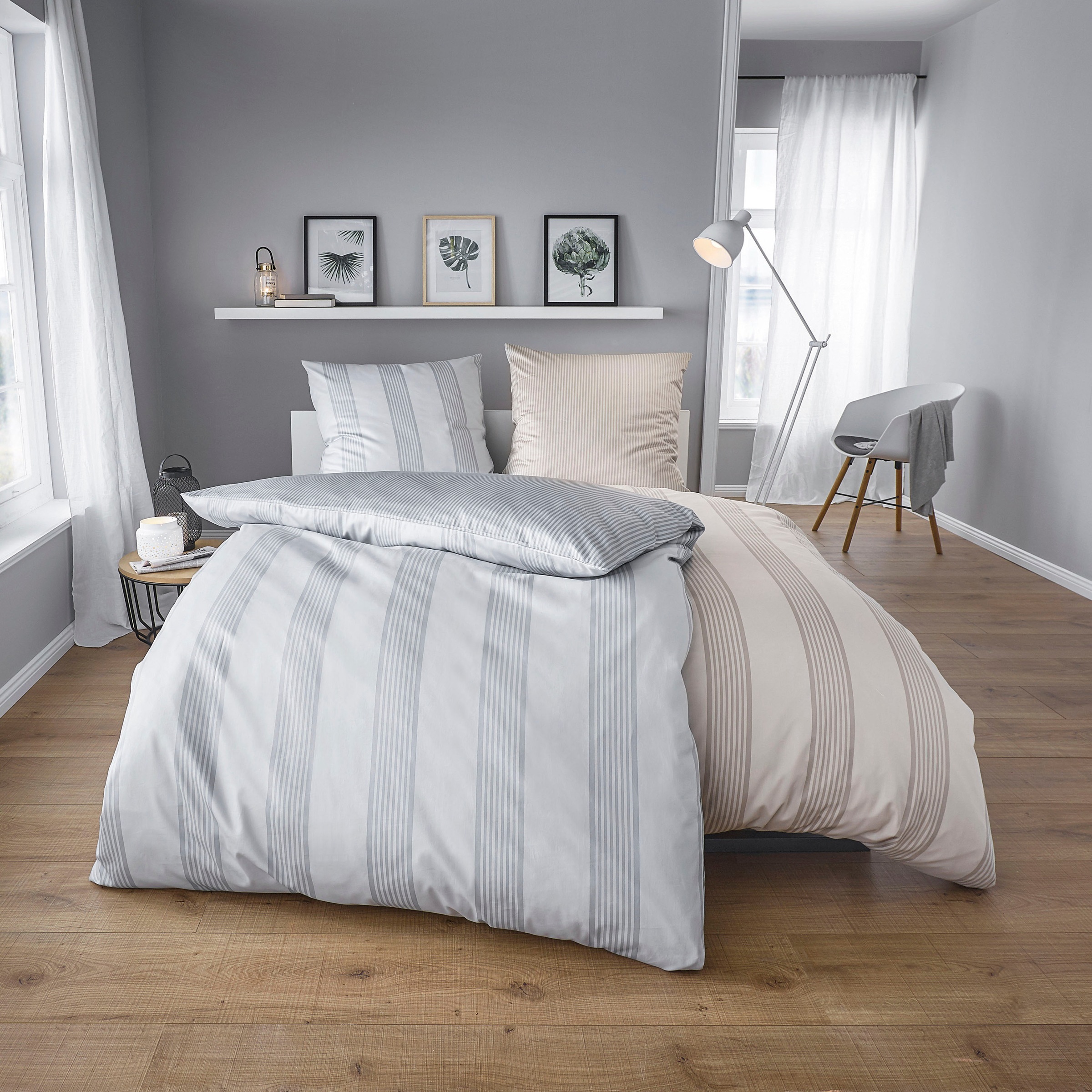 Kleine Wolke Wendebettwäsche »Lina«, im eleganten Streifendesign günstig online kaufen