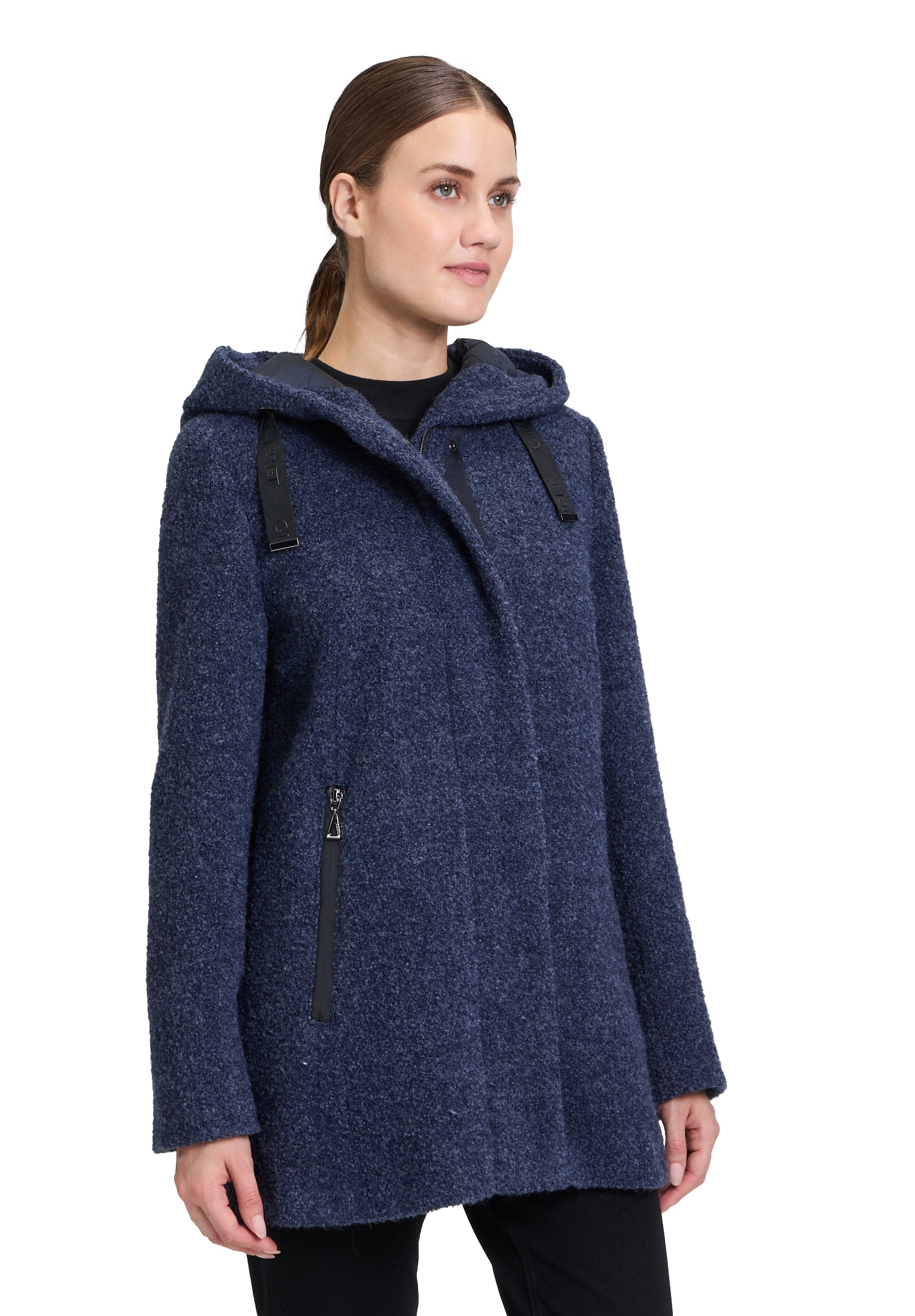 Gil Bret Wolljacke mit Kapuze mit Kapuze