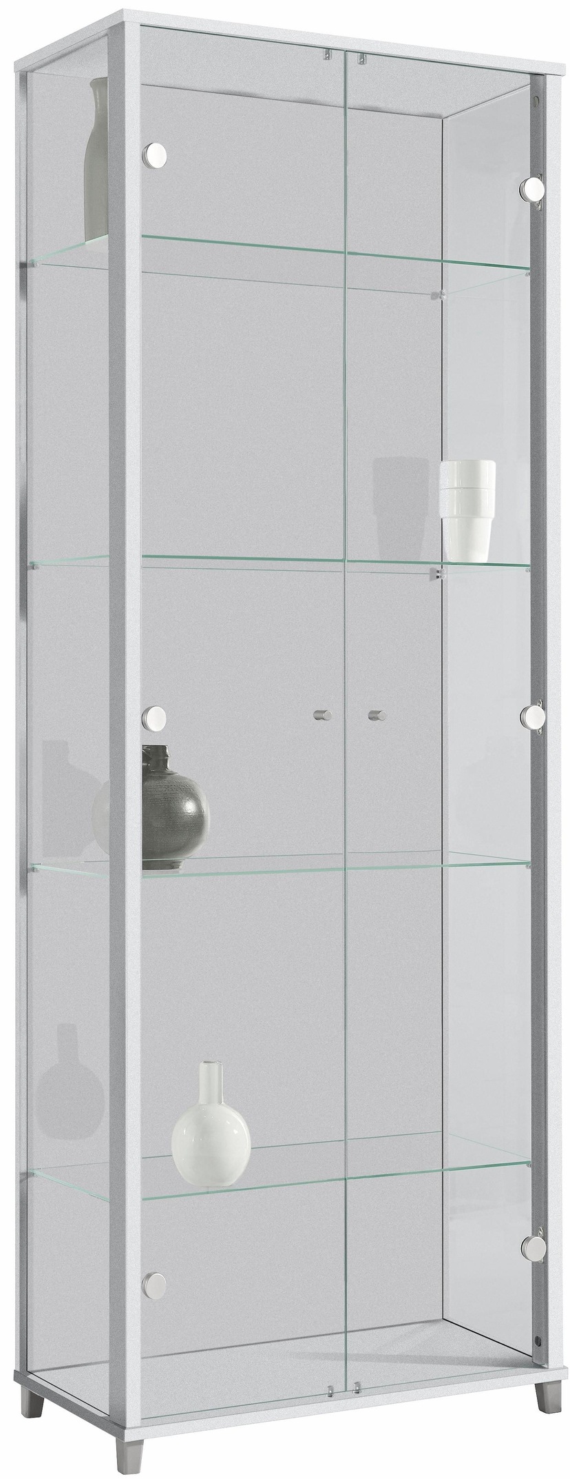 ACTONA GROUP Glasvitrine, mit Glastüren cm Metallrahmen, 4 185,6 online bestellen und x B: 77 Einlegeböden, H