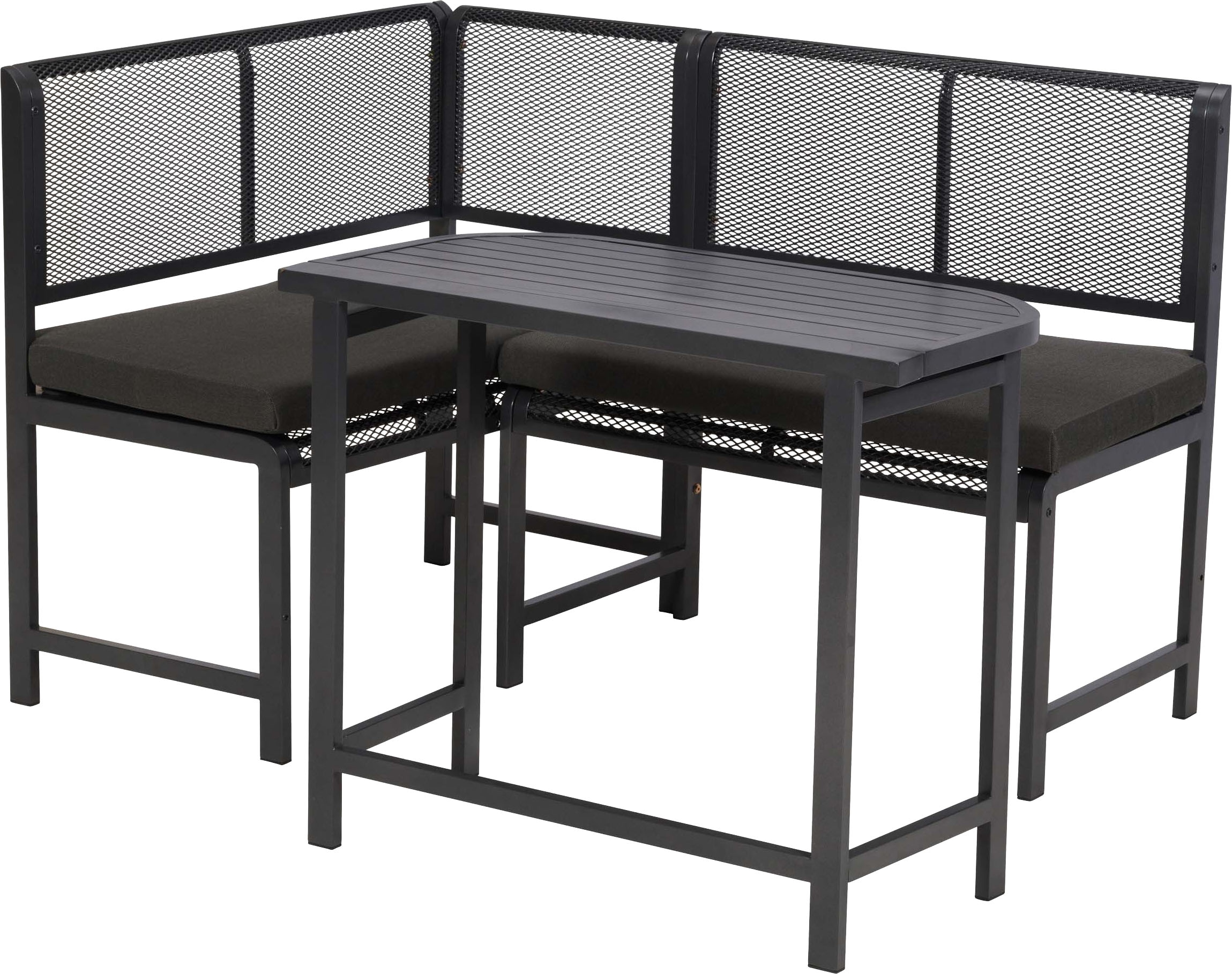 MERXX Eckbankgruppe »Elos« Set, 3 tlg. inkl. 1 Eckbank, 1 Auflagen Set, 1 Klappentisch