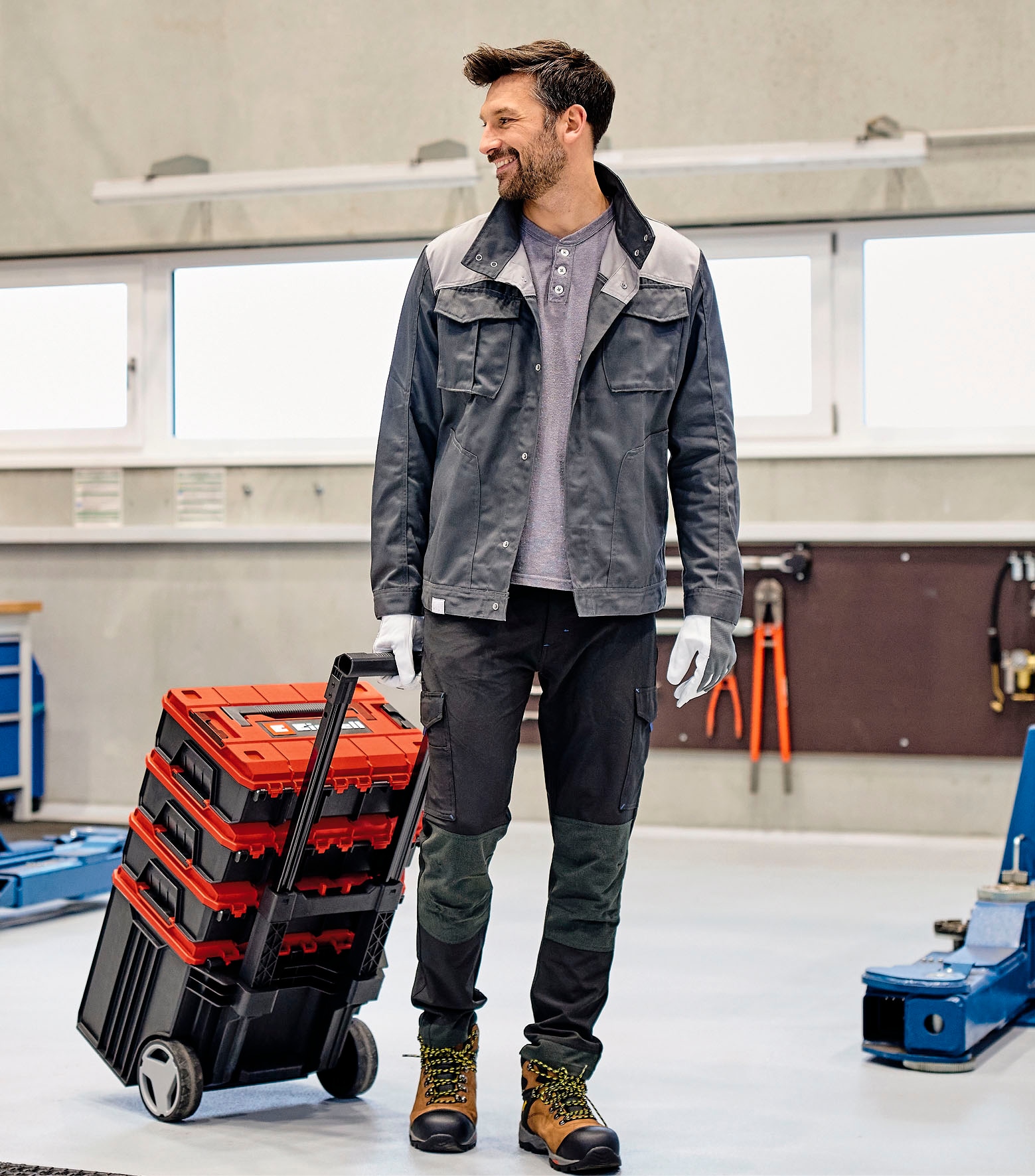 Einhell Werkzeugtrolley »E-Case L«, für universelle Aufbewahrung von Werkzeug und Zubehör