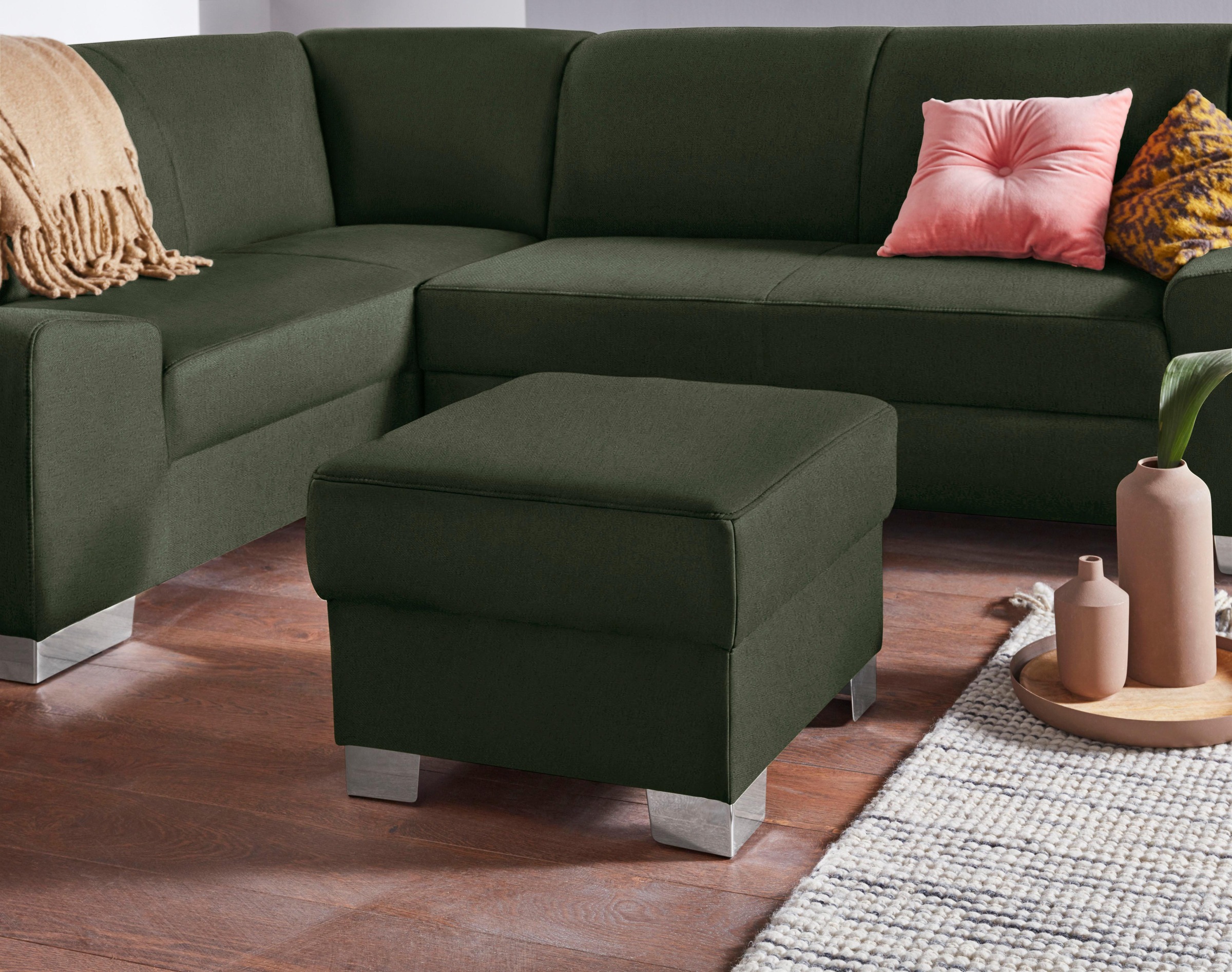 DOMO collection Hocker »Anzio«, wahlweise mit Federkern günstig online kaufen