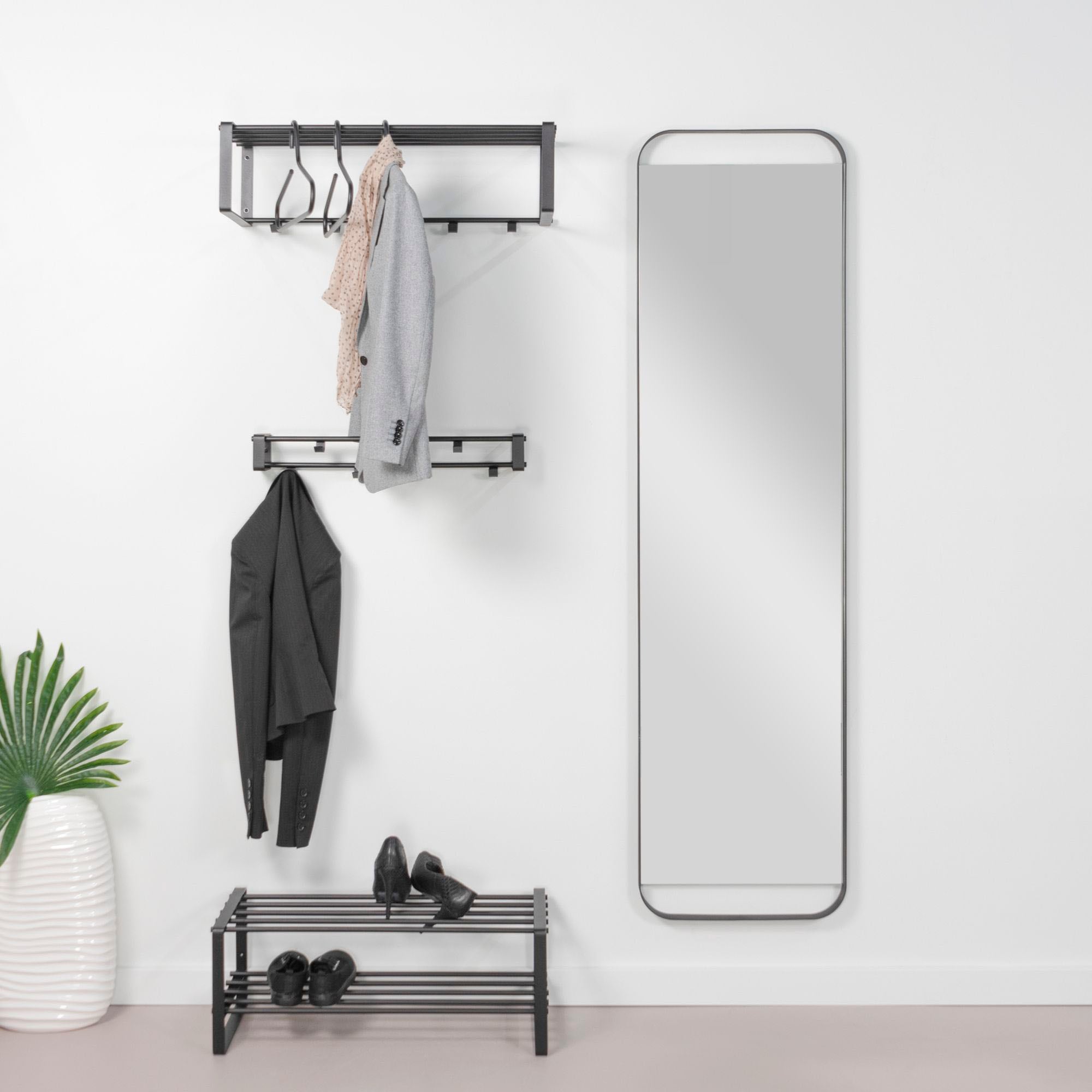 Spinder Design Wandspiegel »REX MIRROR Spiegel - Schwarz«, Metall, Breite 46 cm