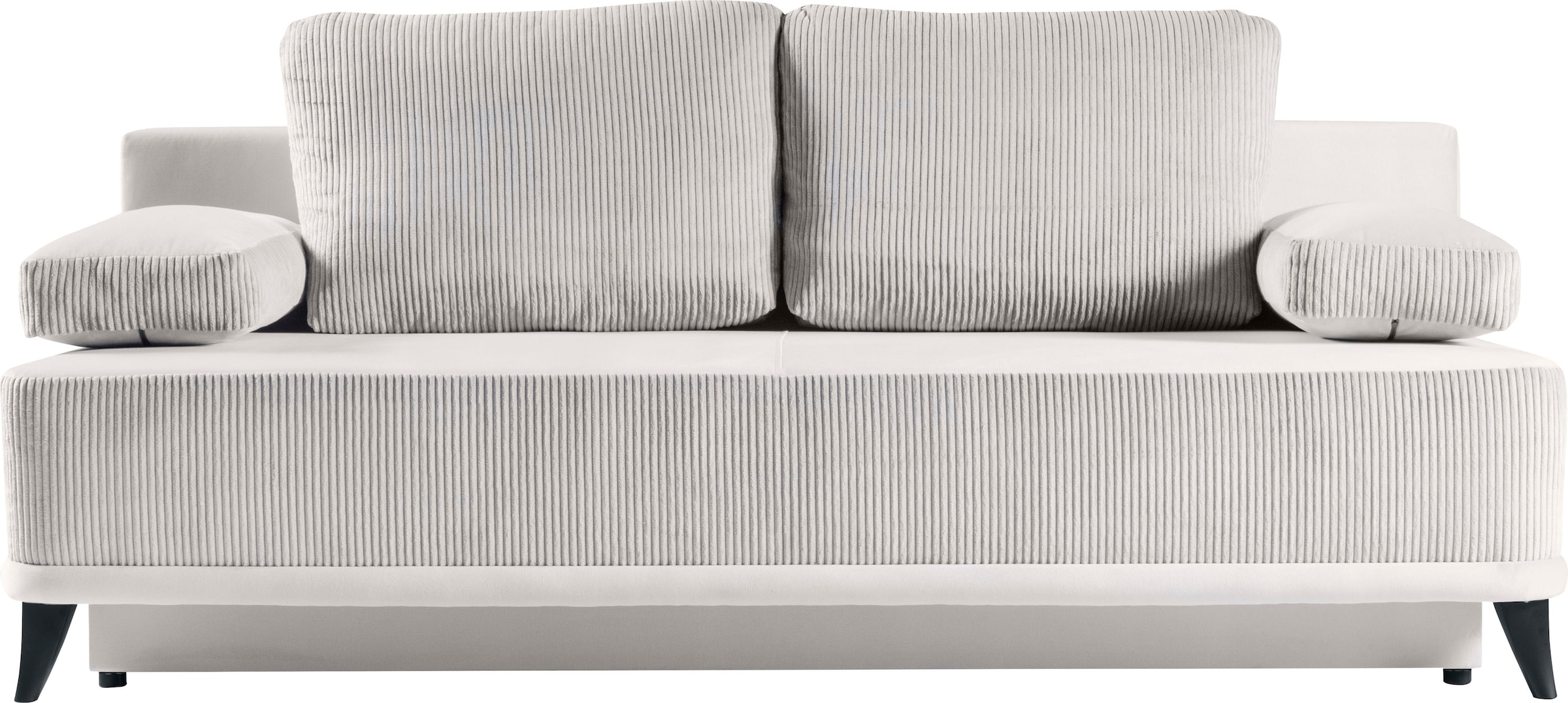 WERK2 Schlafsofa »Rosso«, 2-Sitzer Sofa und Schlafcouch mit Federkern & Bettkasten