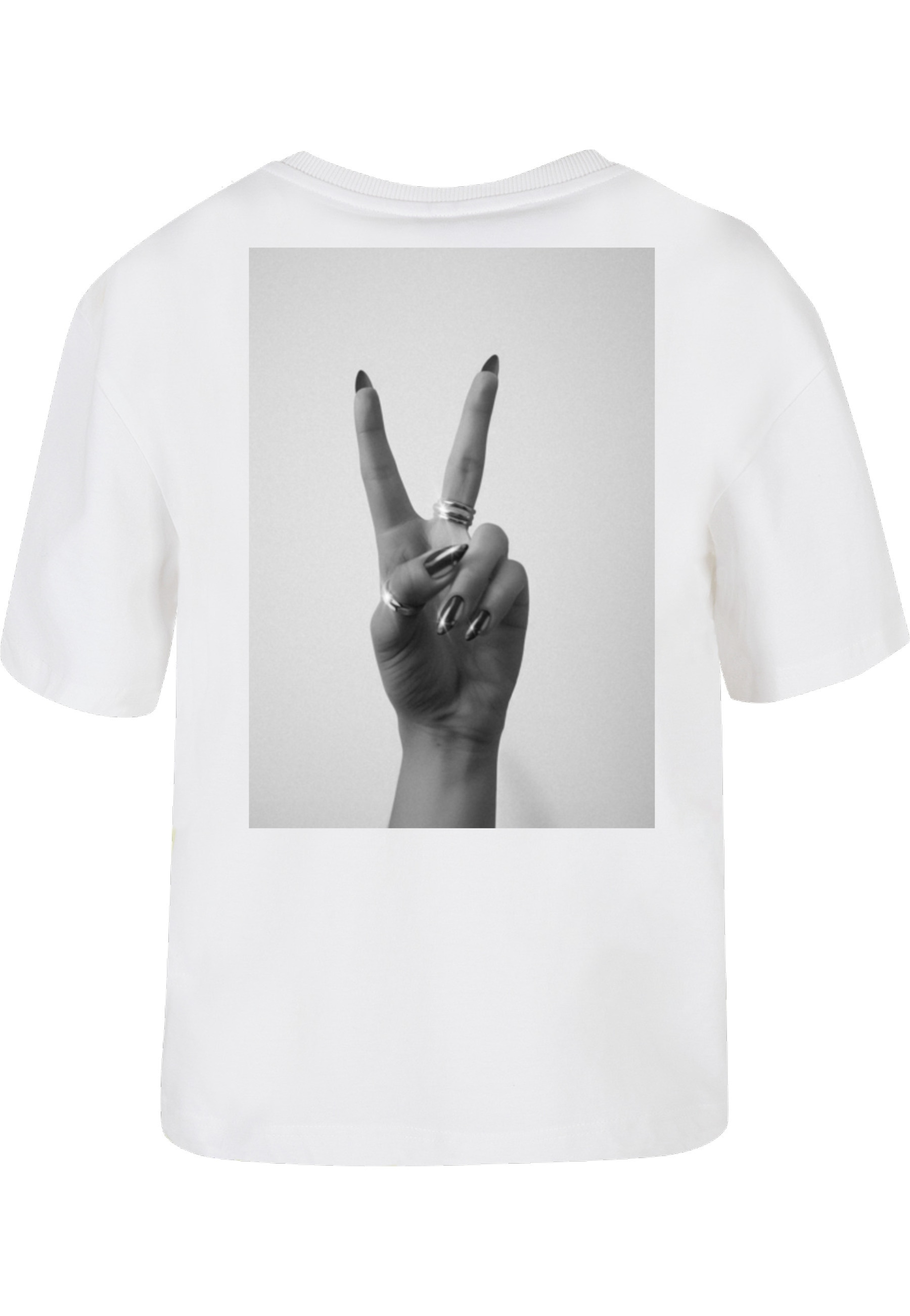 Miss Tee T-Shirt »Miss Tee Damen Girls Peace Hand Tee« 1 Stk.