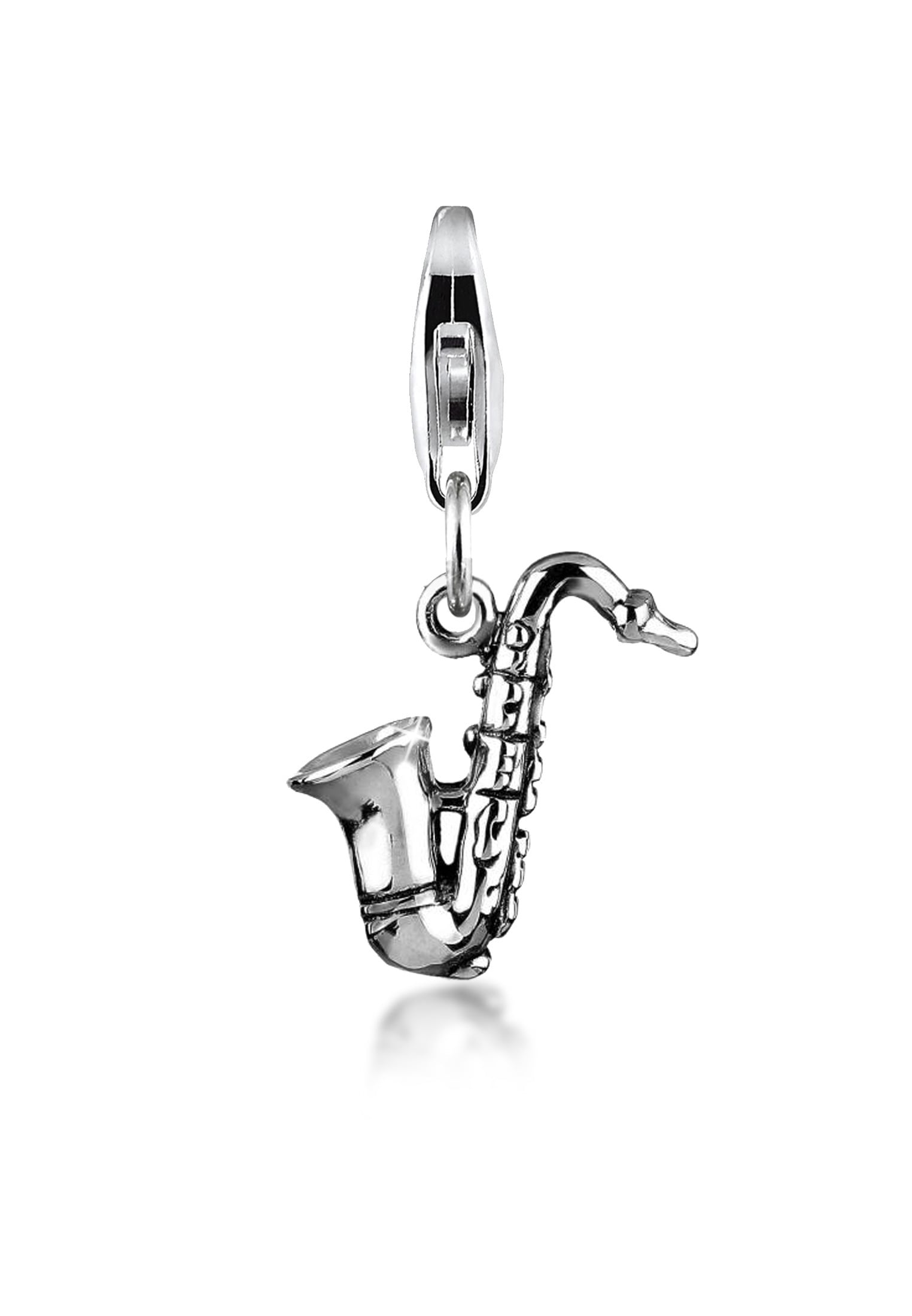 Nenalina Charm-Einhänger »Saxophon Symbol Musik Instrument 925 Silber«