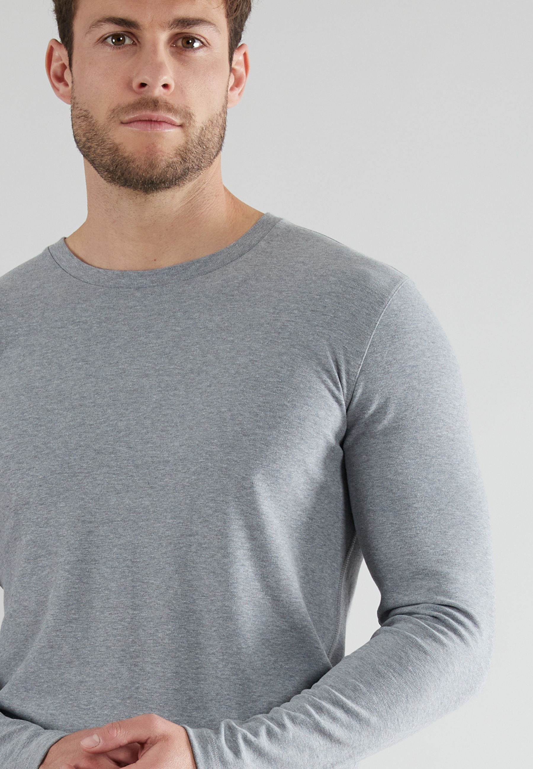 GÖTZBURG Unterziehshirt »Thermo«, Rundhalsausschnitt, langärmelig, eng, Baumwollmix, Langarm