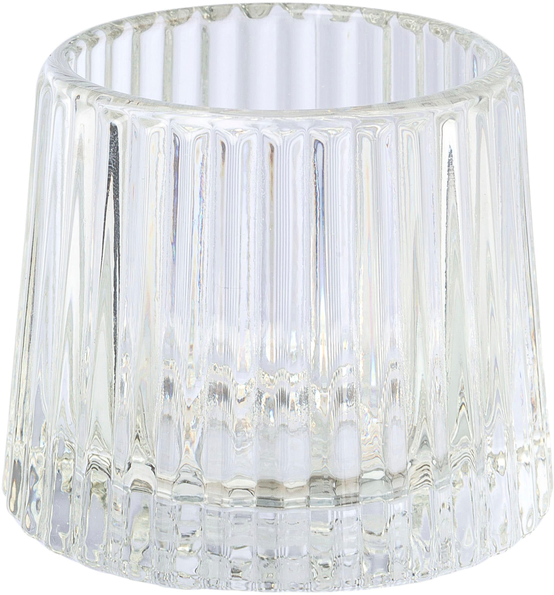 Home affaire Teelichthalter »Kerzenhalter Lunery«, (Set, 5 St.), aus  hochwertigem Glas online bestellen
