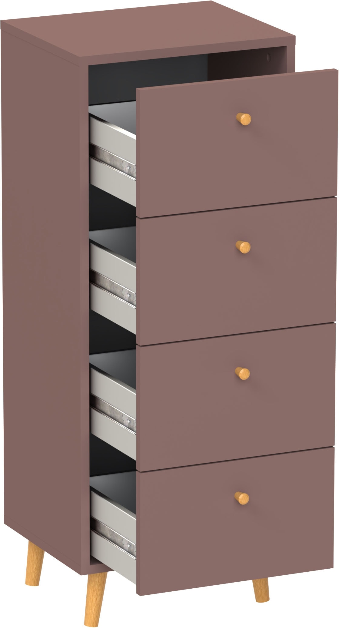 Schildmeyer Kommode »Bjarne, modernes & zeitlose Farbe, Breite 40 cm, Made in Germany« 1 Stk. tlg. Modernes & Zeitloses Design in Mauve, Made in Germany