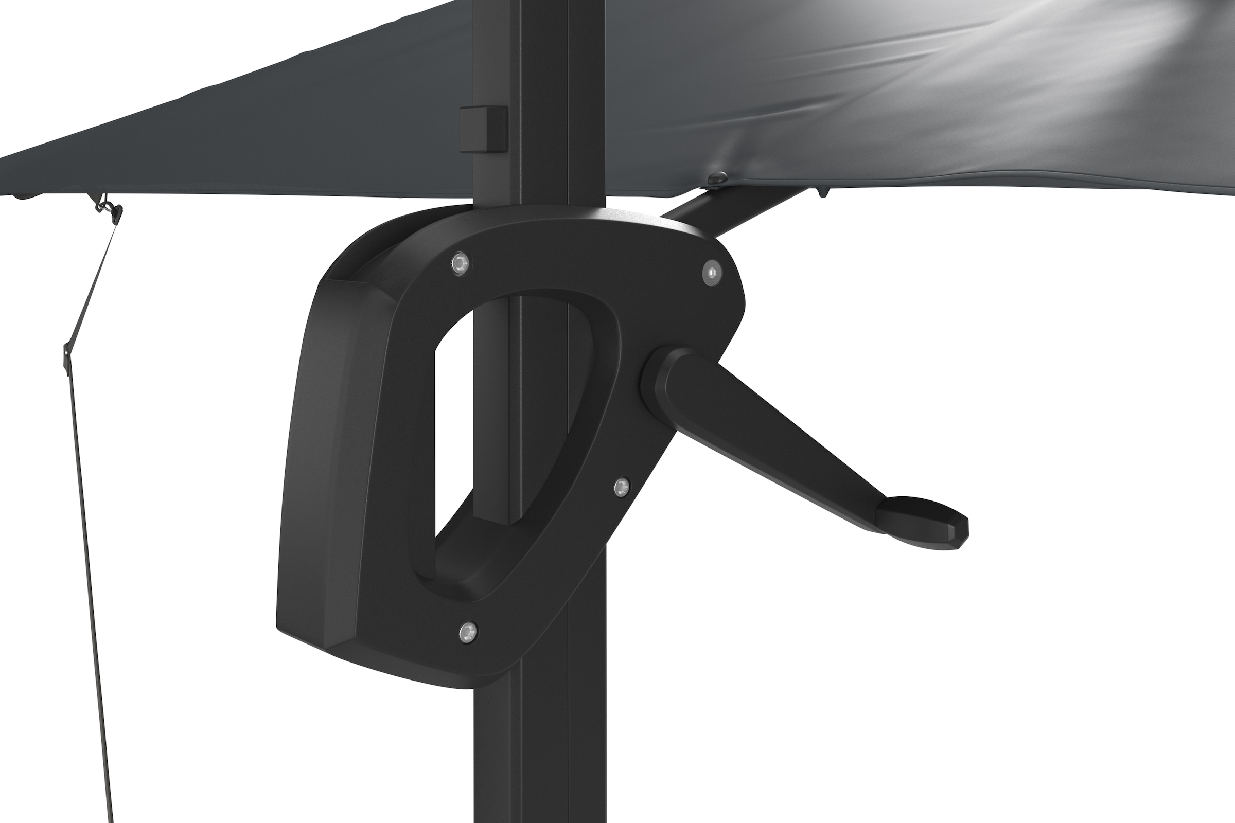 KONIFERA Ampelschirm »»Elba« Twin in anthrazit oder creme erhältlich« BxLxH: 455x263x237 cm, um 360° drehbar