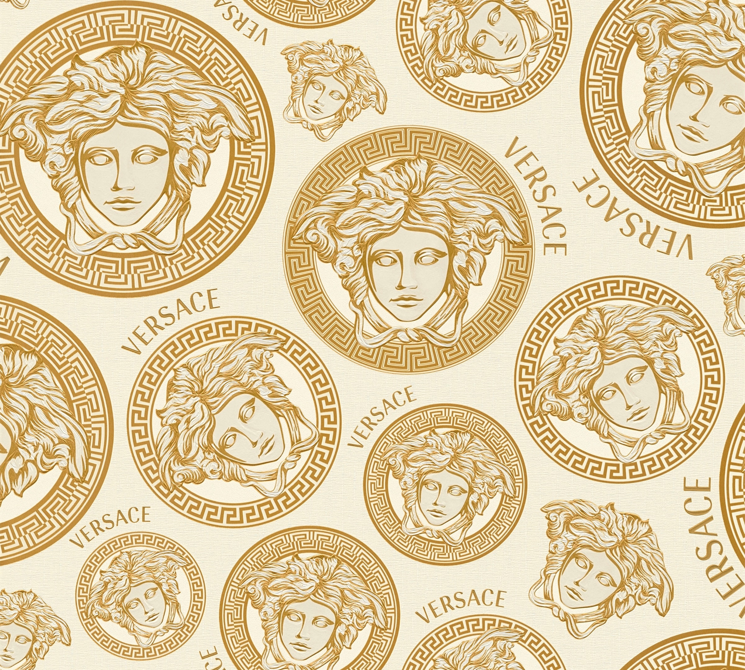 Versace Vliestapete »Wallpaper Versace 5 Medusakopf«, leicht glänzend-gemus günstig online kaufen