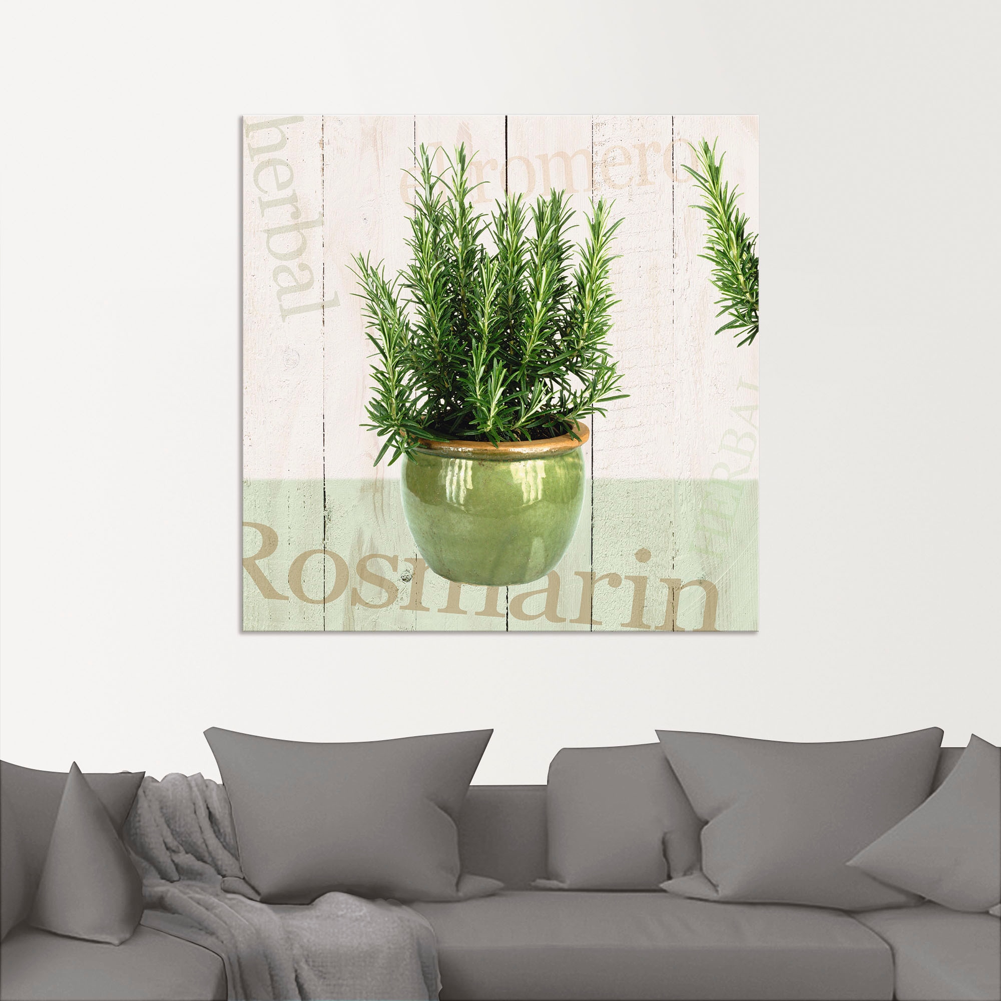Artland Wandbild »Rosmarin«, Pflanzen, (1 St.), als Alubild, Outdoorbild, Leinwandbild, Poster in verschied. Größen