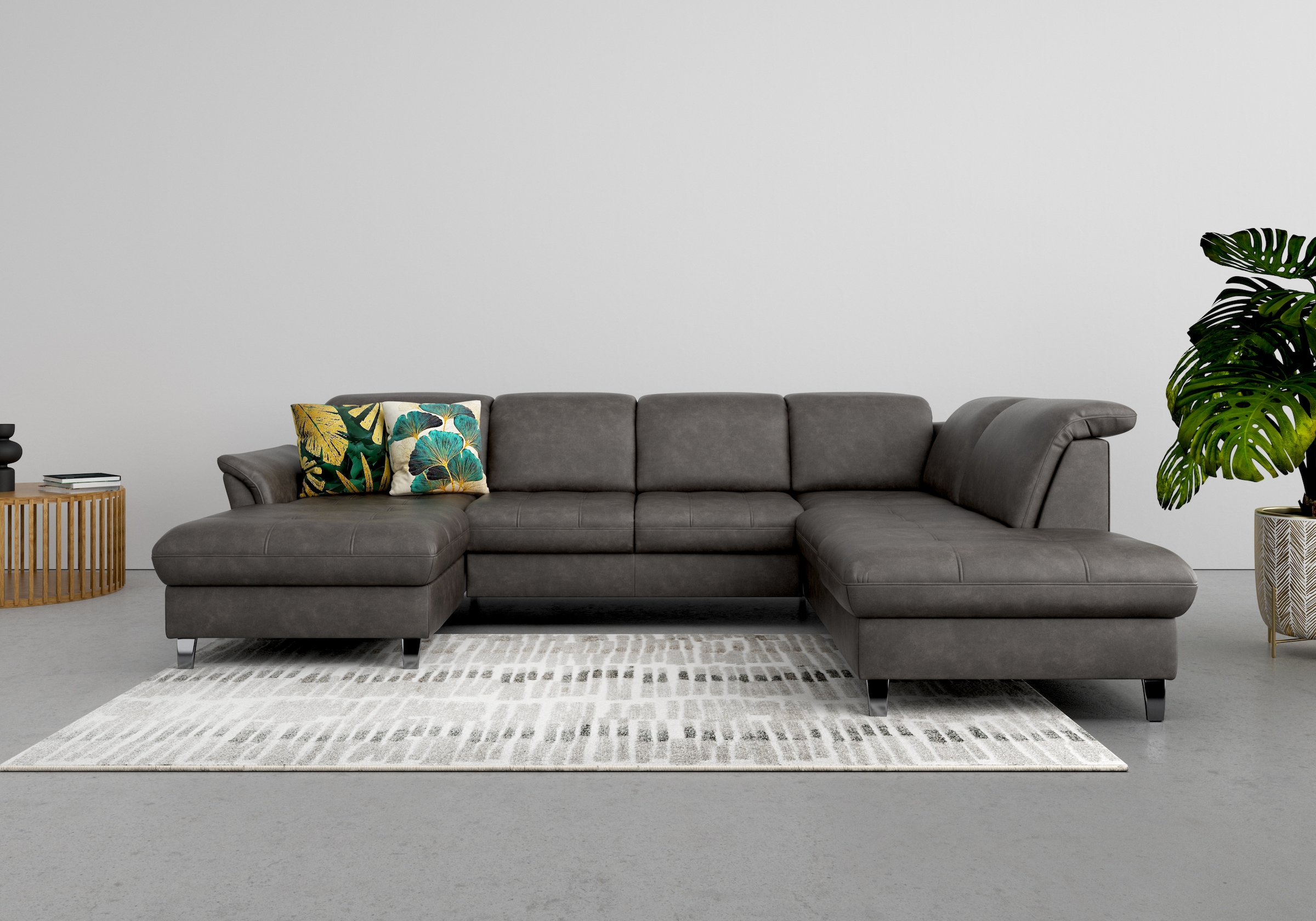 sit&more "Maggiore U-Form" wahlweise mit Kopfteilverstellung, Bettfunktion günstig online kaufen