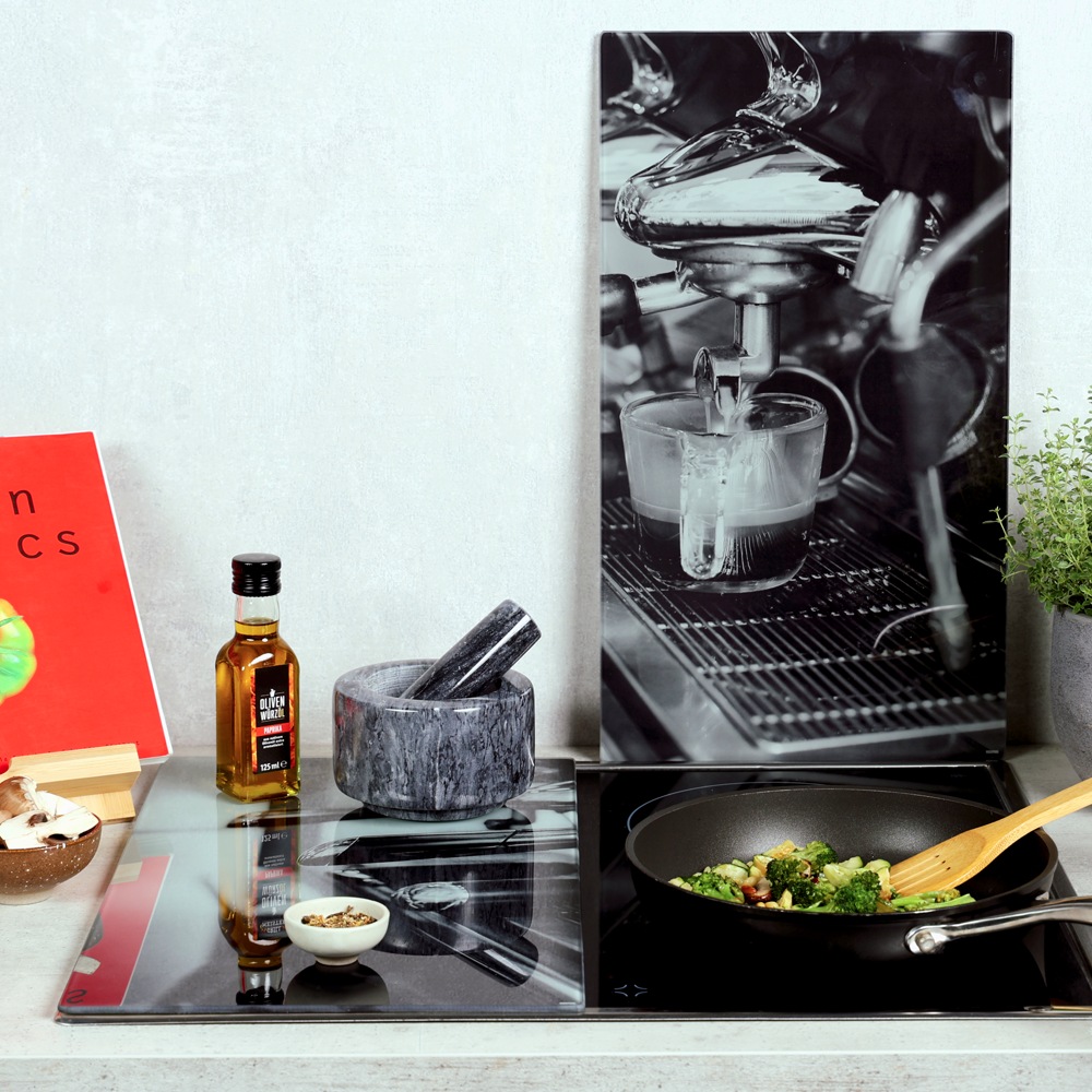 KESPER® Schneide- und Abdeckplatte »Herdabdeckplatte, Motiv: Kaffee« zum Schneiden und Abdecken
