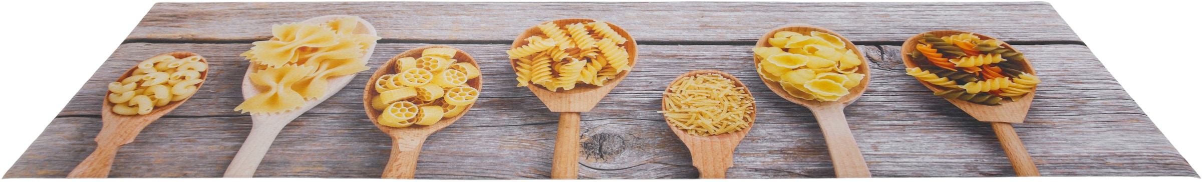 Andiamo Läufer »Kitchen«, rechteckig, 3 mm Höhe, Vinyl-Küchenläufer, moderne Küchenmotive, Pasta, Gewürze, Kaffee