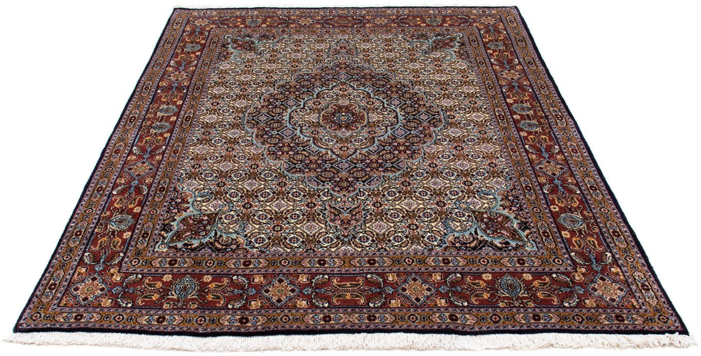 morgenland Wollteppich »Moud Stark Gemustert Beige 197 x 148 cm«, rechtecki günstig online kaufen