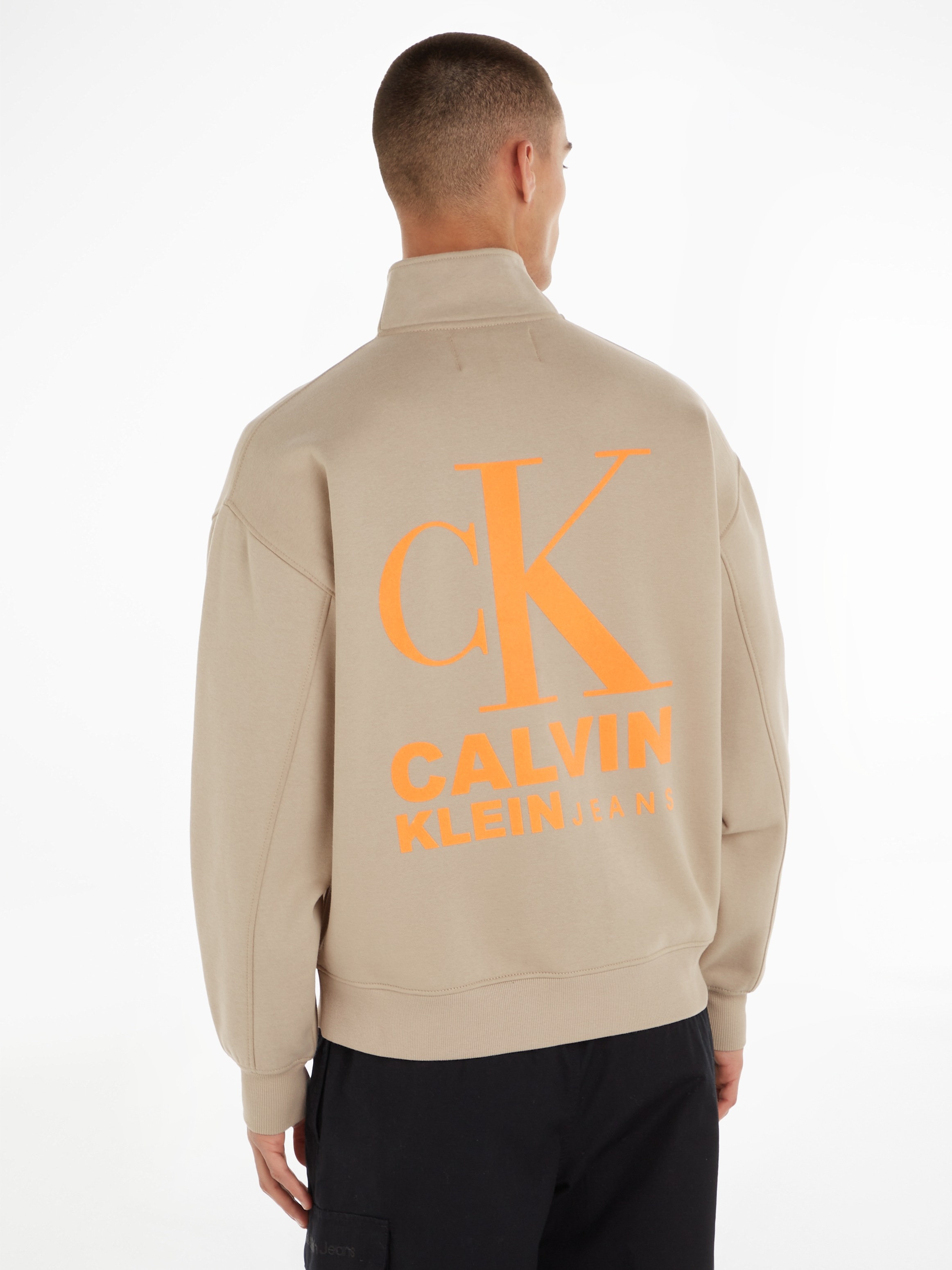 Calvin Klein Jeans Sweatshirt »1978 FLOCK LOGO HALF ZIP«