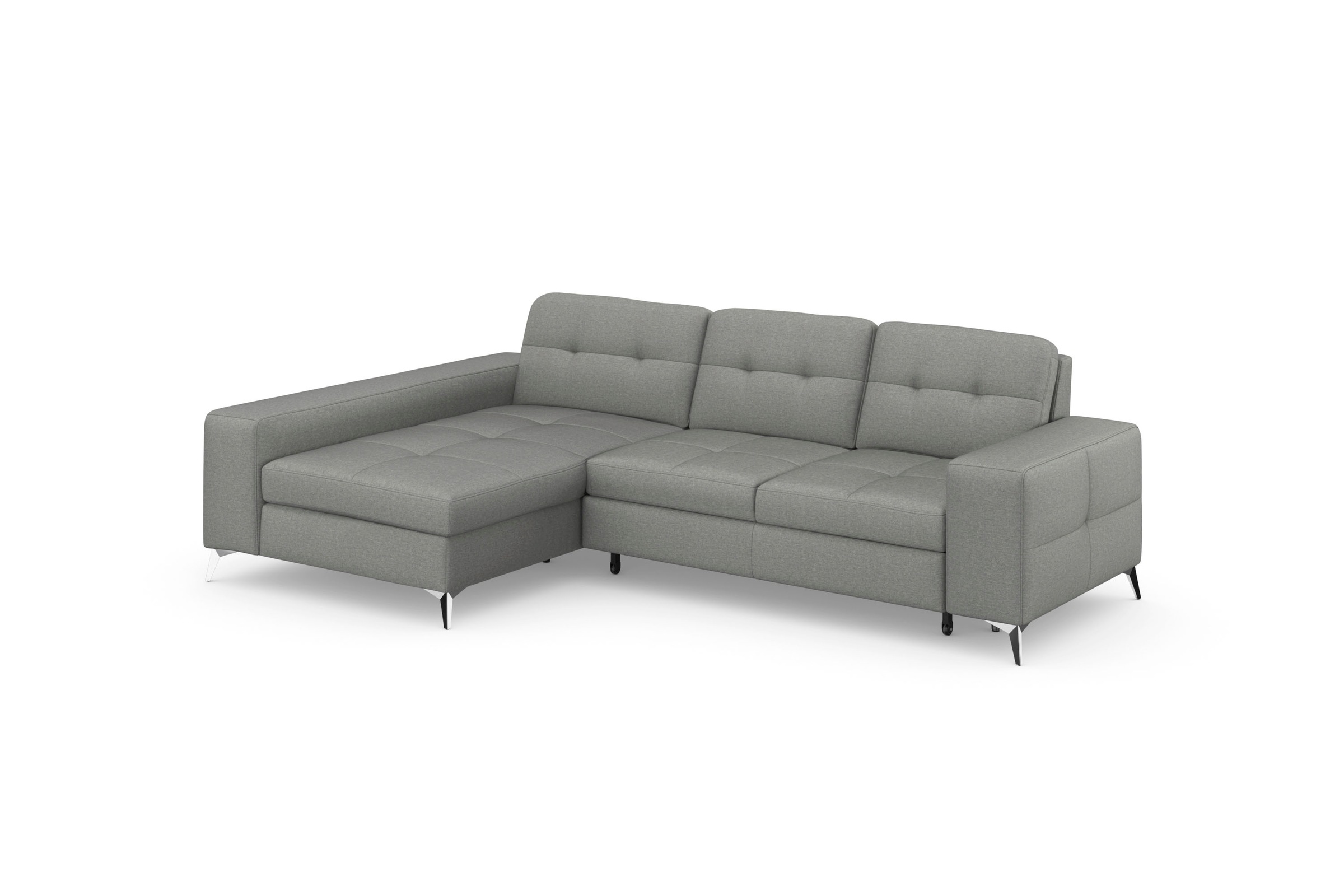 sit&more Ecksofa »Baviene L-Form«, inklusive Sitztiefenverstellung und Federkern, wahlweise Bettfunktion