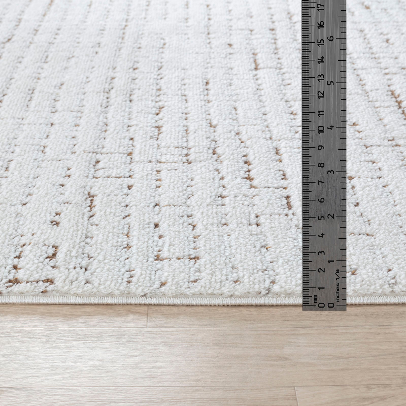 Livabliss Teppich »PRAGUE«, rechteckig, 14 mm Höhe, Skandi Design, Modern Boho Kurzflor Wohnzimmerteppich, Schlafzimmer