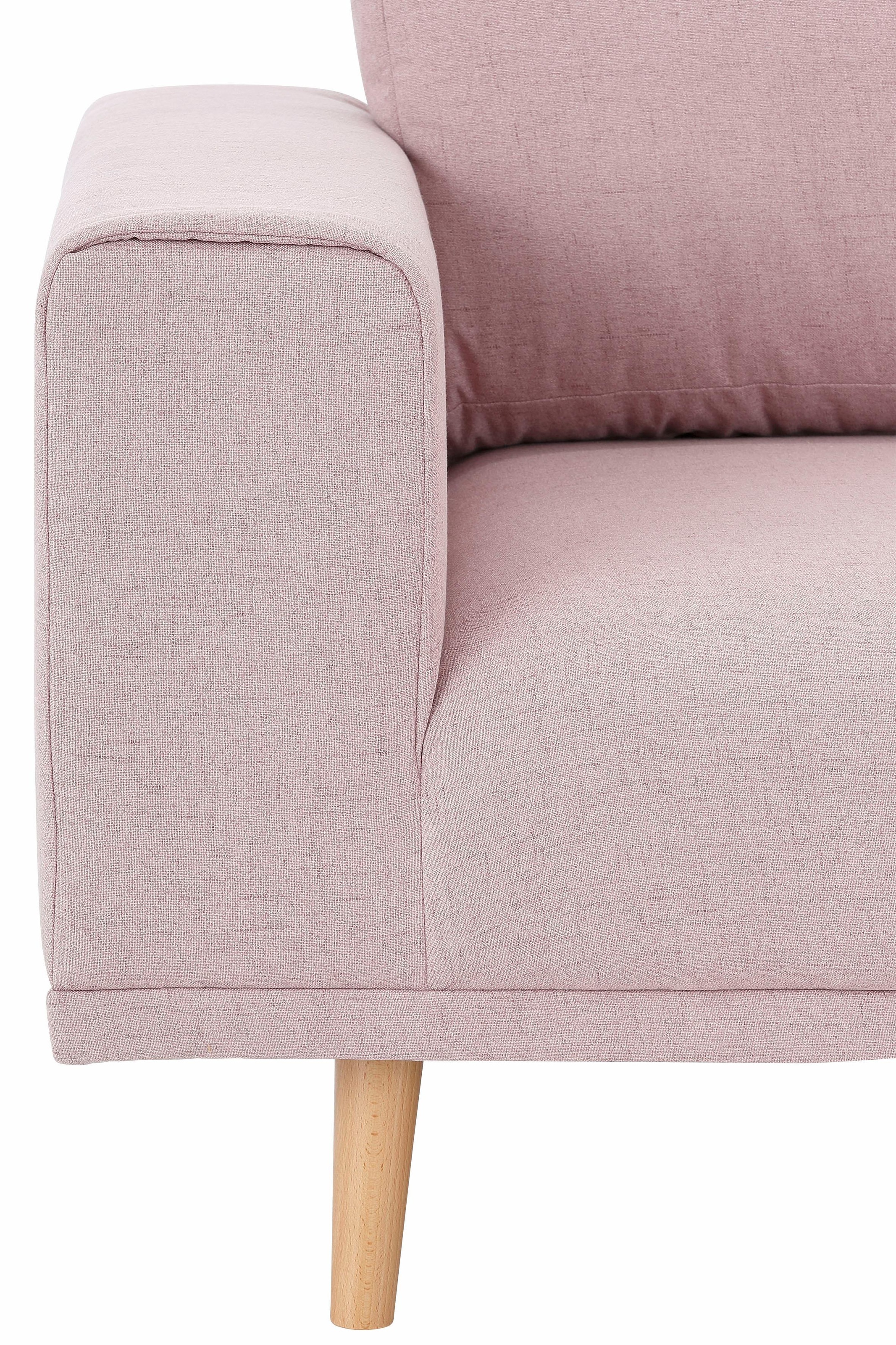 Home affaire Ecksofa »Lasse L-Form«, im scandinavischen Stil mit Holzfüßen