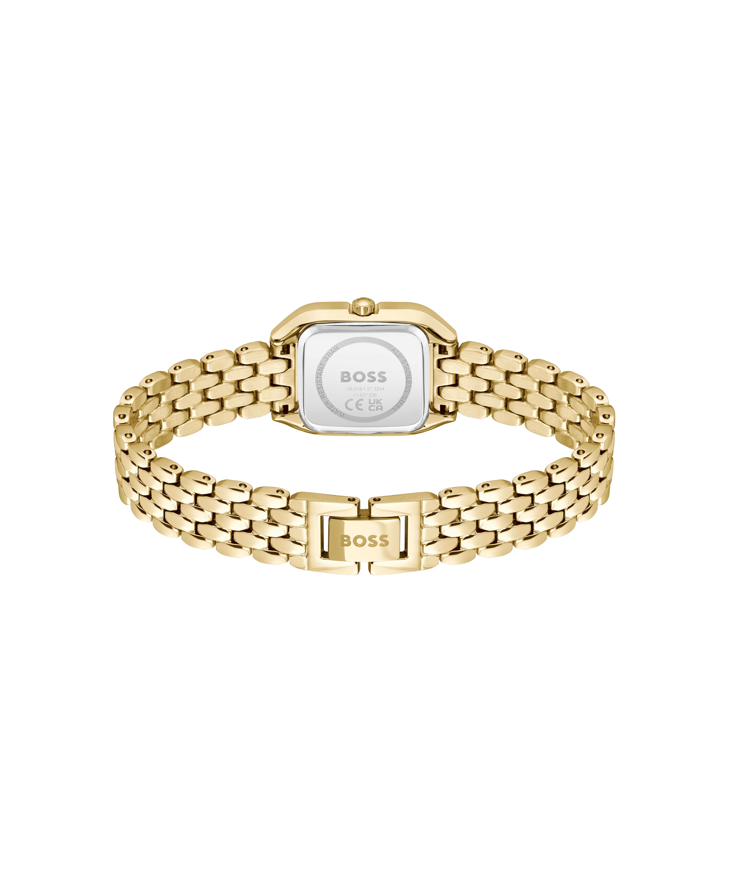 BOSS Quarzuhr »MAE PETITE«, Armbanduhr, Damenuhr, Edelstahlarmband, analog