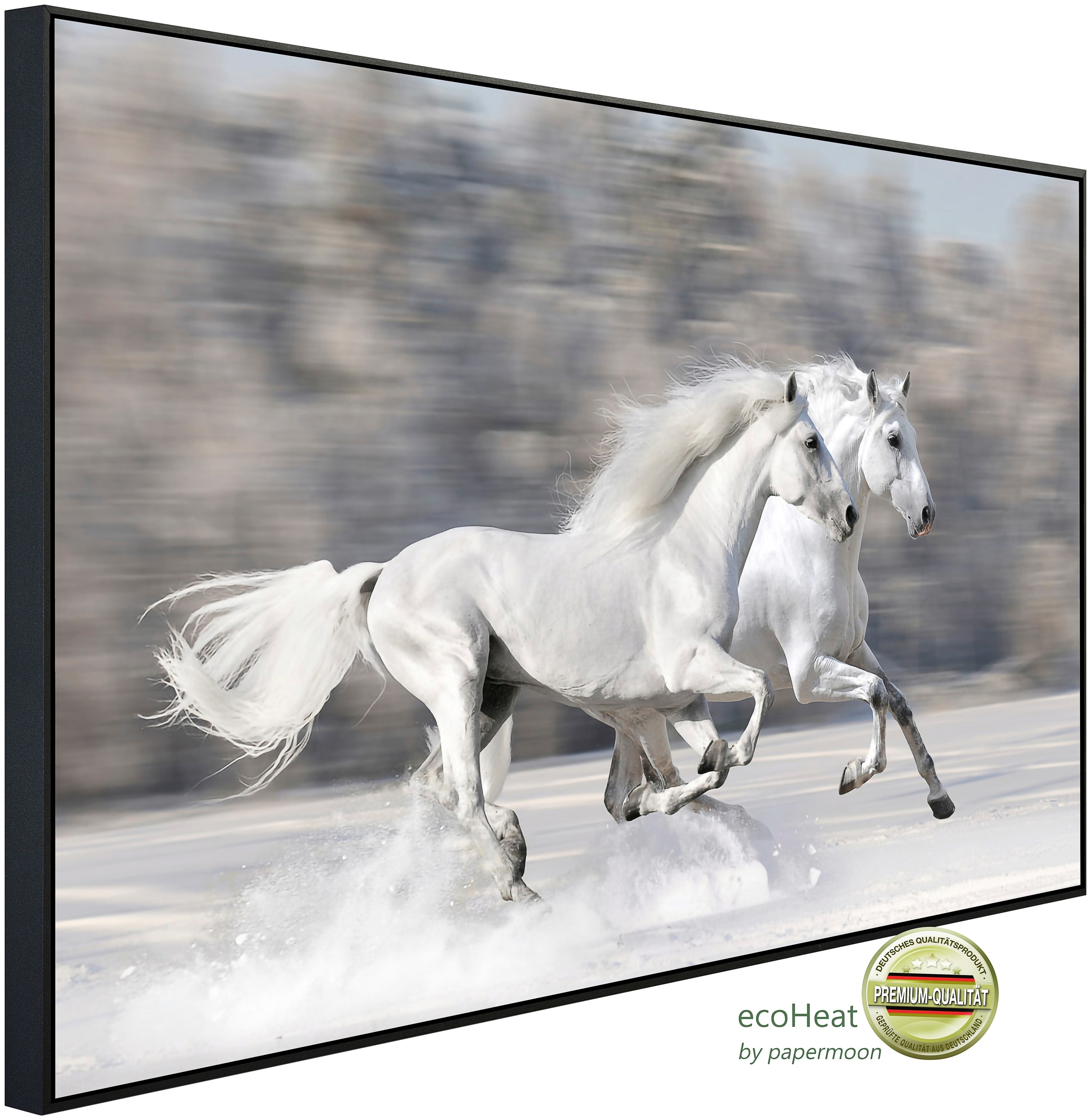Papermoon Infrarotheizung »Weiße Pferde«, sehr angenehme Strahlungswärme günstig online kaufen