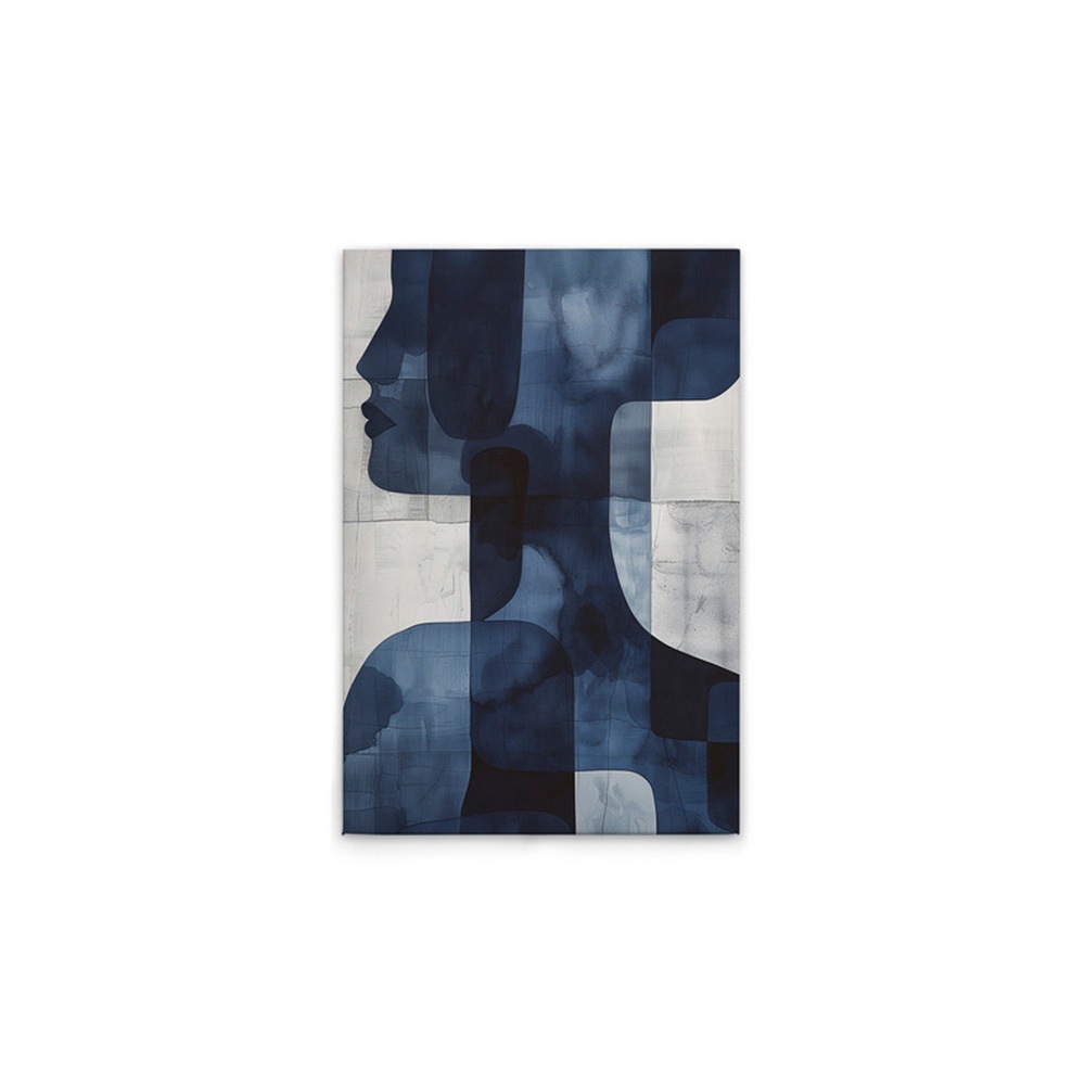 A.S. Création Leinwandbild »Abstract Woman - Wandbild Blau Weiß Keilrahmen günstig online kaufen