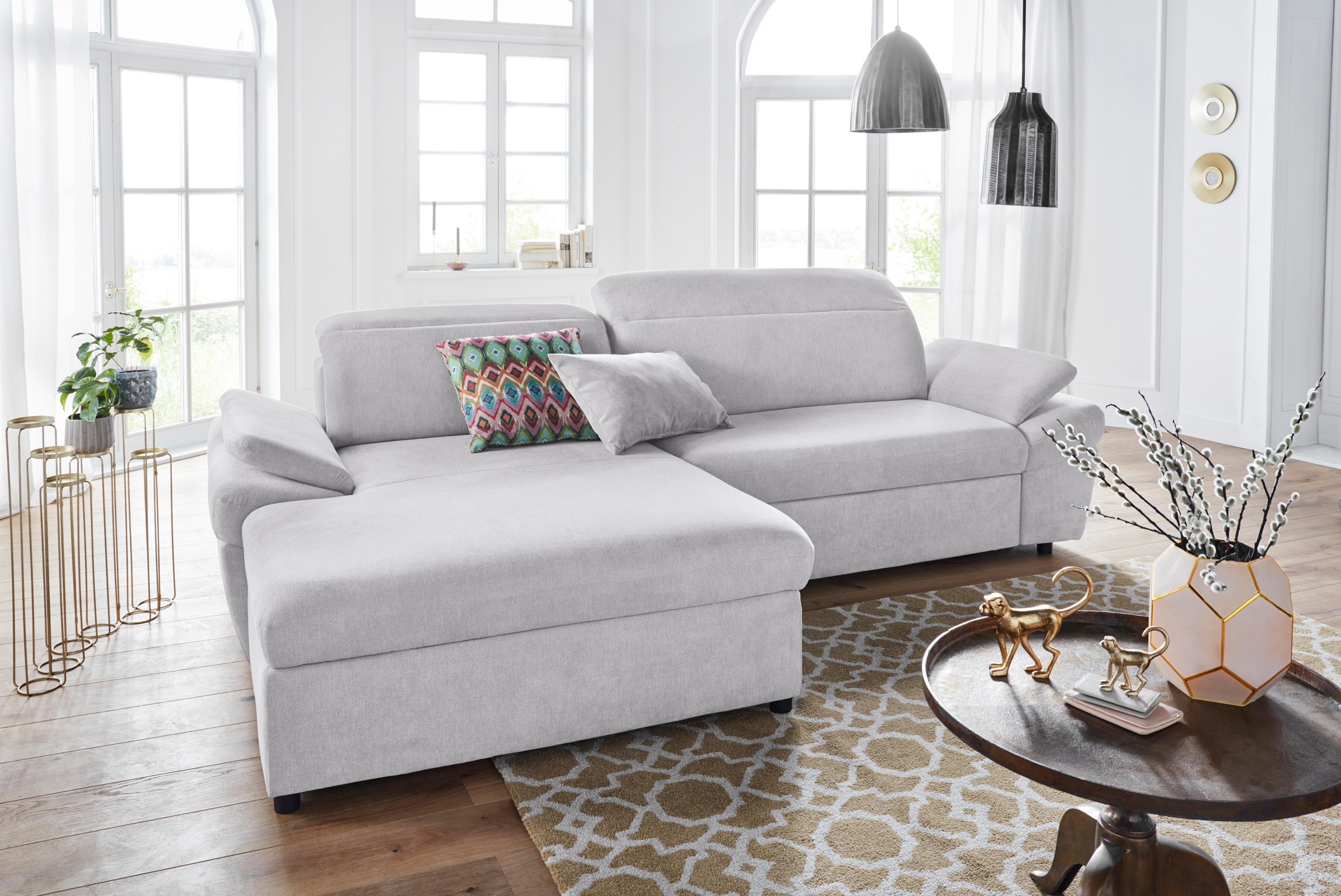 exxpo - sofa fashion Ecksofa »Kyoto, inkl. Kopfteil- und Armteilverstellung günstig online kaufen