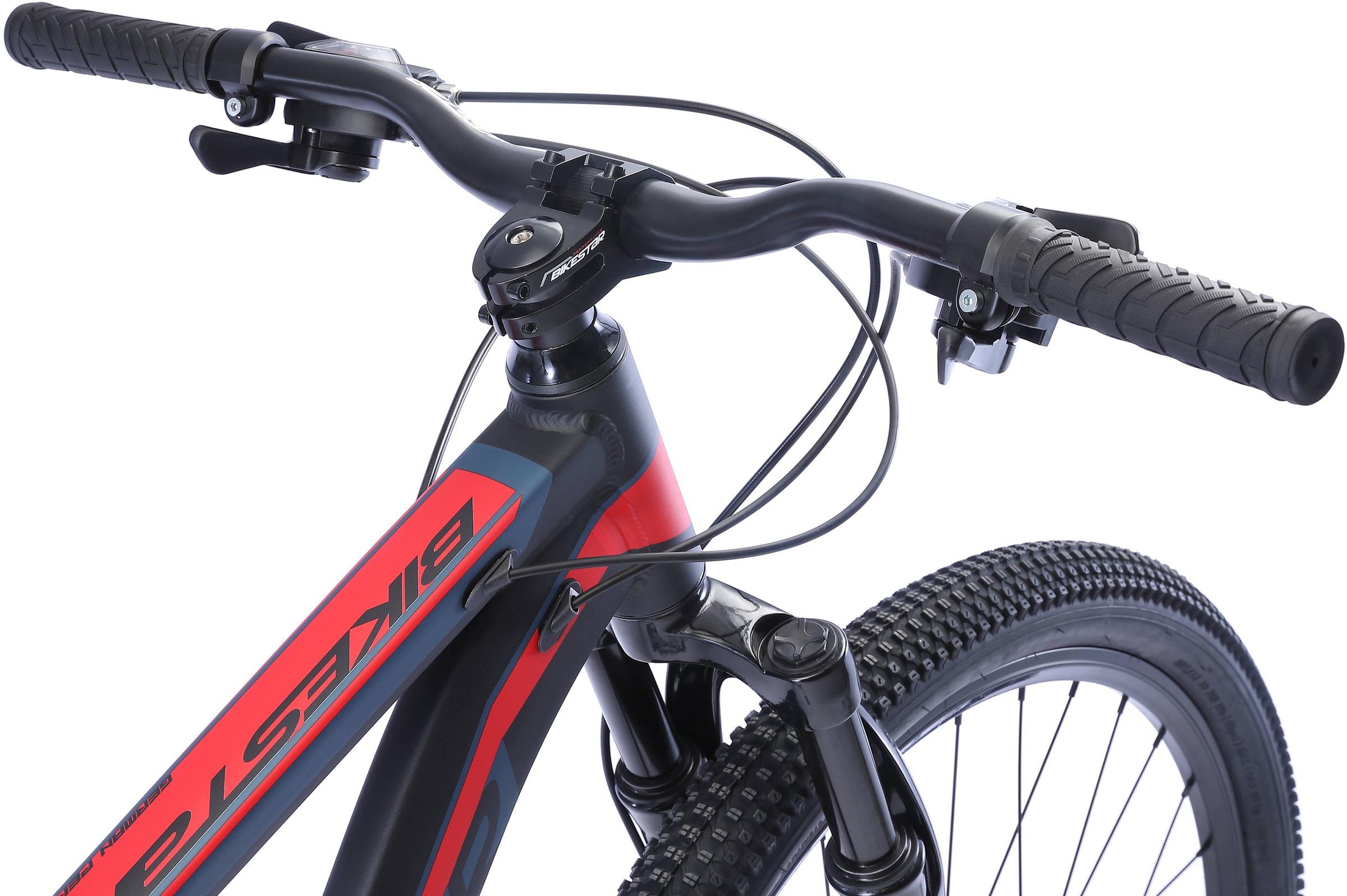 Bikestar Mountainbike, 21 Gang, Shimano, RD-TY300 Schaltwerk, Kettenschaltung, für Damen und Herren, Kettenschaltung