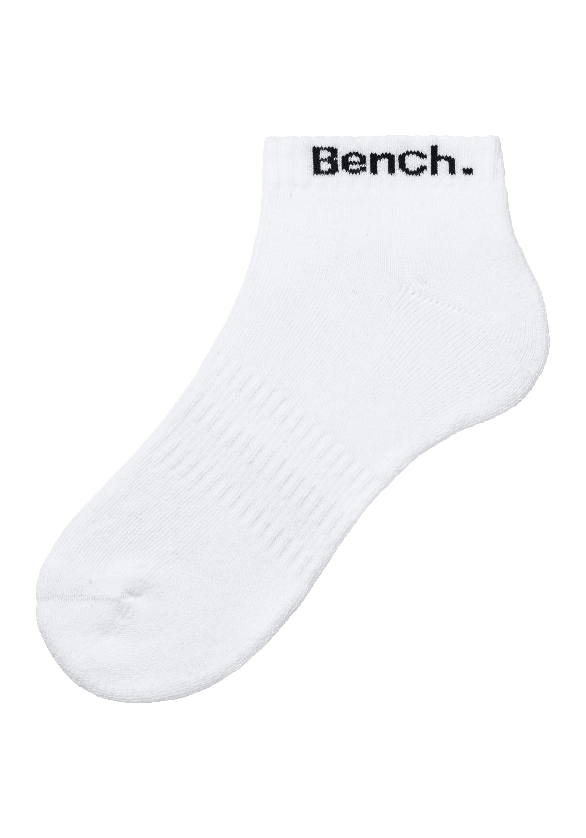 Bench. Sportsocken, (Packung, 12 Paar), Tennis Kurzsocken mit Halbfußfrottee