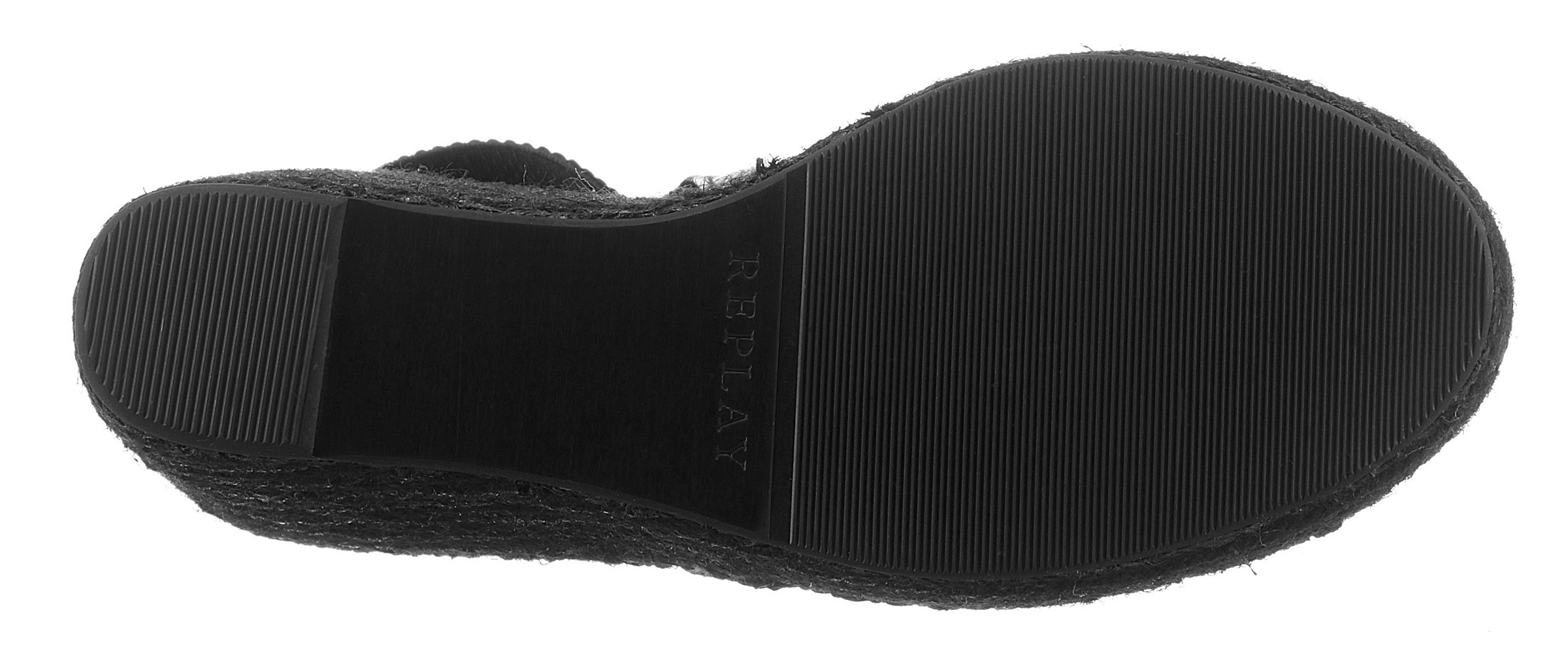 Replay Sandalette »Tyne«  , Sommerschuh, Sandale, Keilabsatz, mit Glitzerlogo an der Ferse