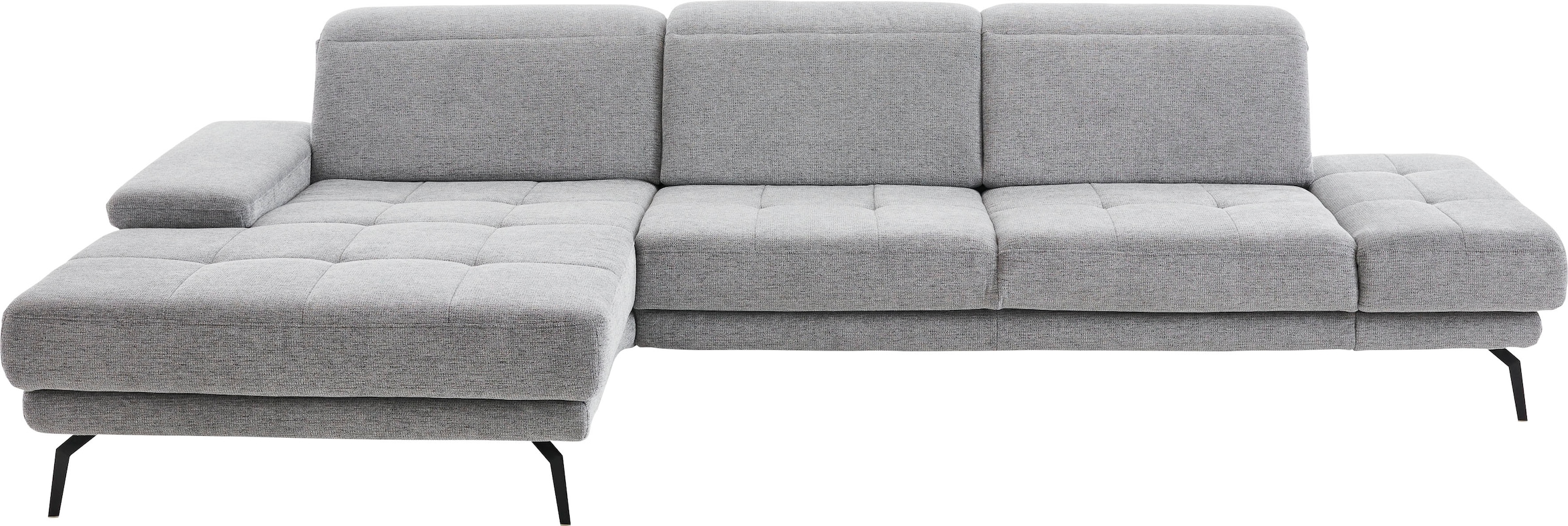 Die PlanBar Ecksofa »MP-IN20126 L-Form«, mit Kopfteilverstellung, optional Sitztiefen- & Armteilverstellung