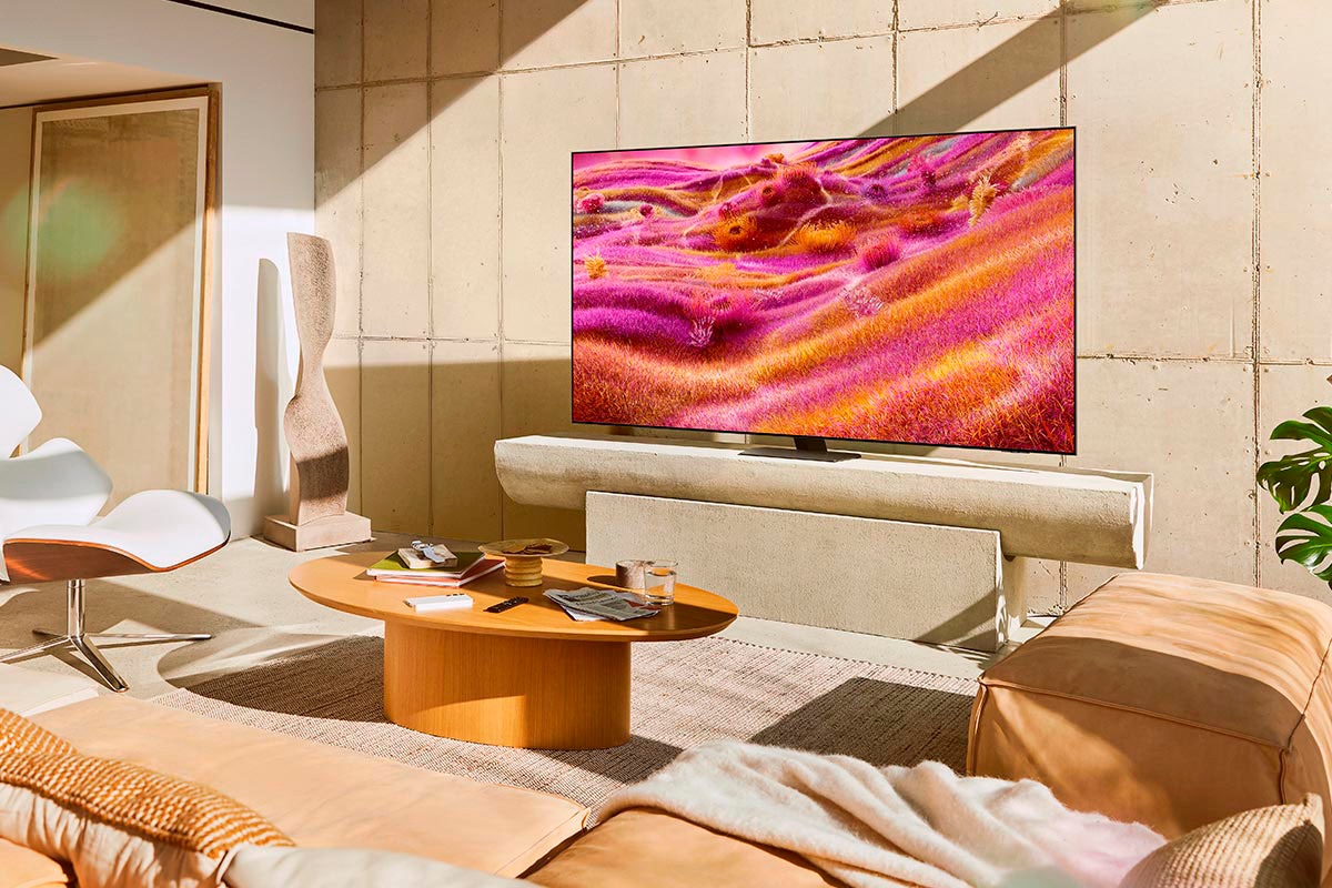 Samsung QLED-Fernseher »GQ65QN90FAT« 163 cm/65 Smart-TV NQ HDR+, Glare Free, Upscaling Pro, Dolby Atmos & AI Sound, bis 165Hz