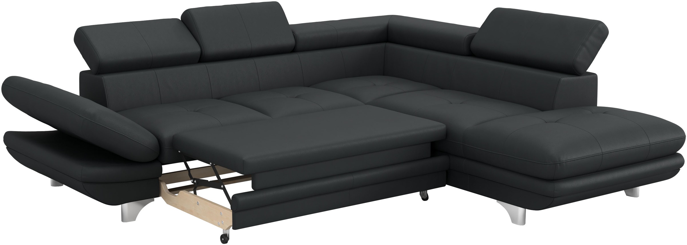 COTTA Ecksofa »Enterprise L-Form«, mit Arm- & Kopfteilverstellung, wahlweise mit Bettfunktion