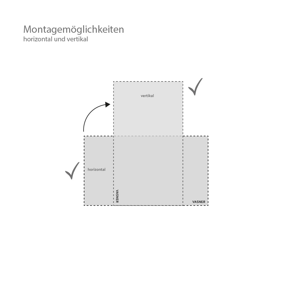 Vasner Infrarotheizung »Citara M RX 300 W« Metall Heizpaneel weiß mit Funkempfänger