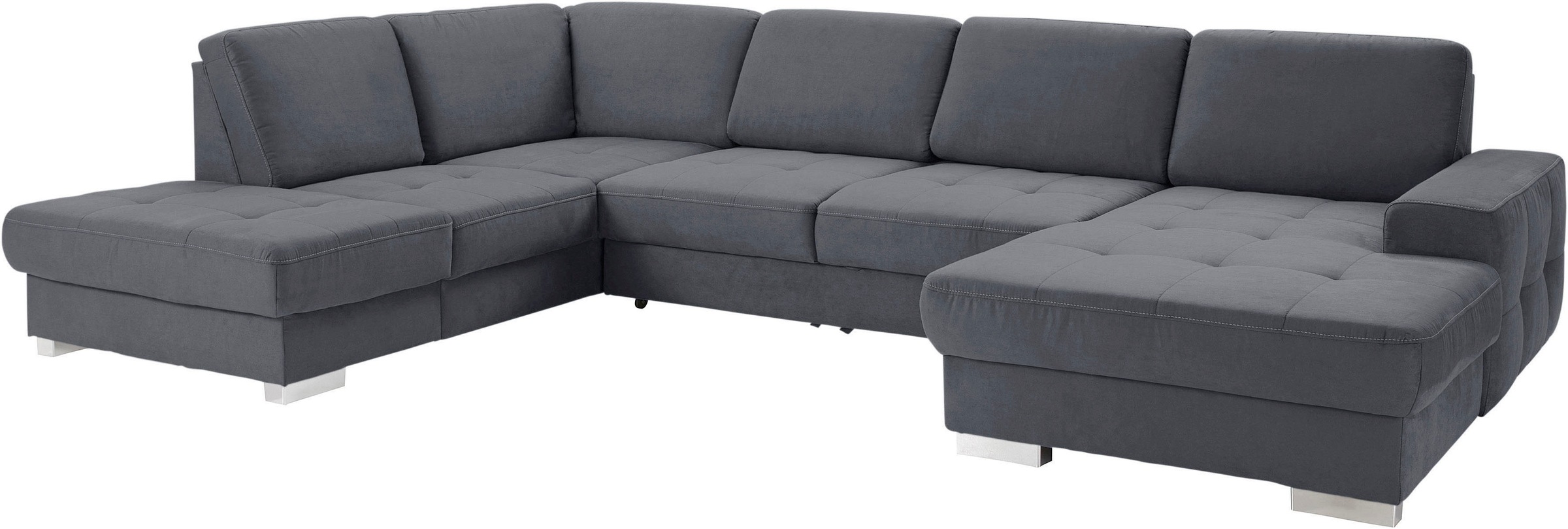 sit&more Wohnlandschaft »Santorini U-Form«, mit Federkern und Sitztiefenverstellung, wahlweise mit Bettfunktion