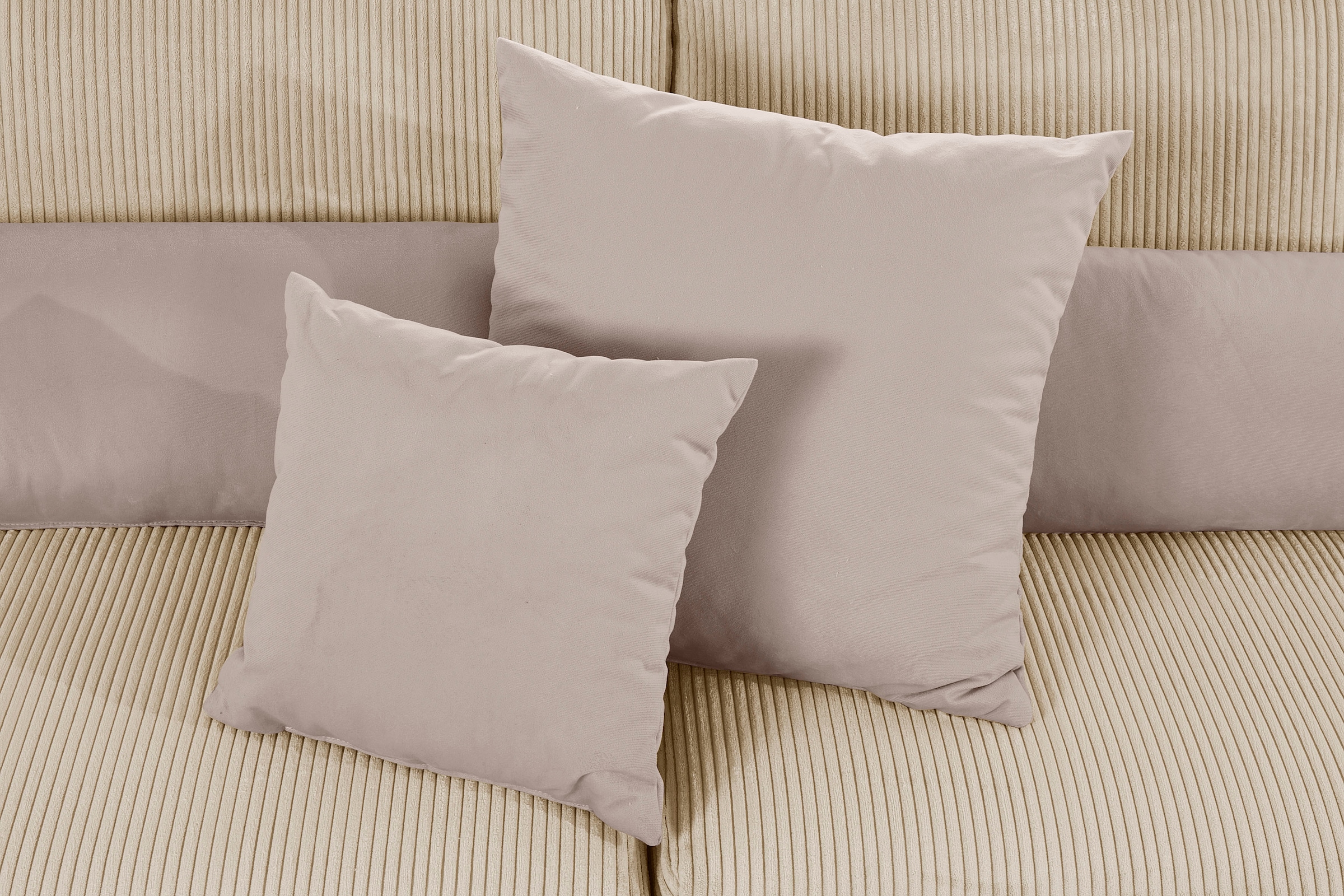 Home affaire Ecksofa »Vasco L-Form«, inkl. 10-teiligen Kissen-Set