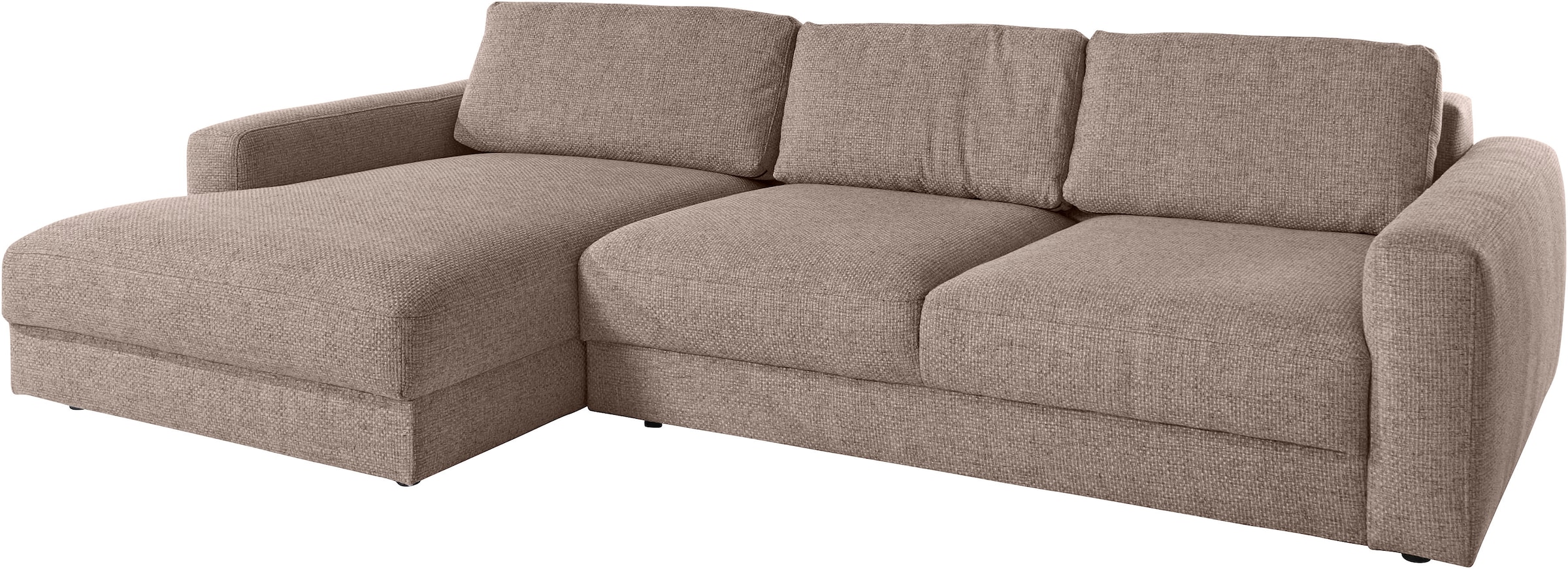 Places of Style Ecksofa »Bloomfield, L-Form«, extra tiefe Sitzfläche, wahlweise mit Sitztiefenverstellung