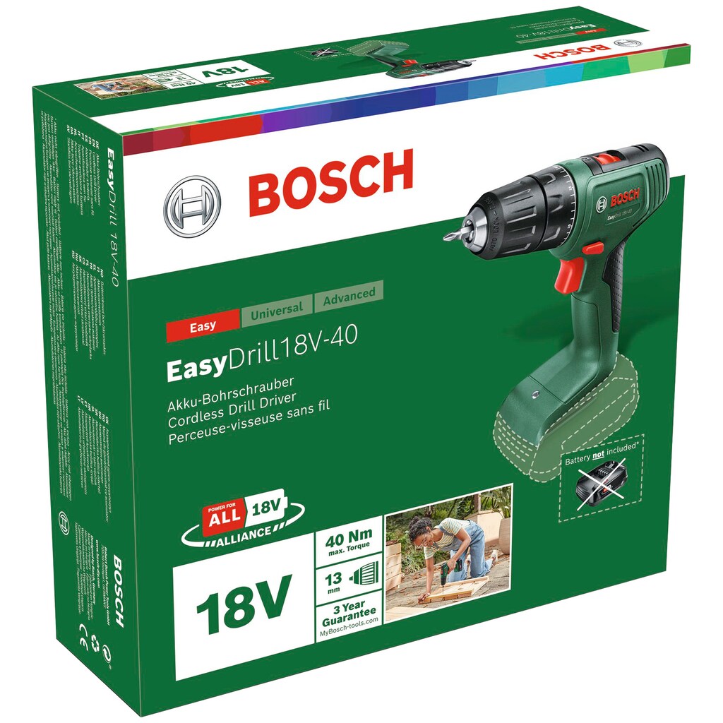 Bosch Home & Garden Akku-Bohrschrauber »EasyDrill 18V-40«