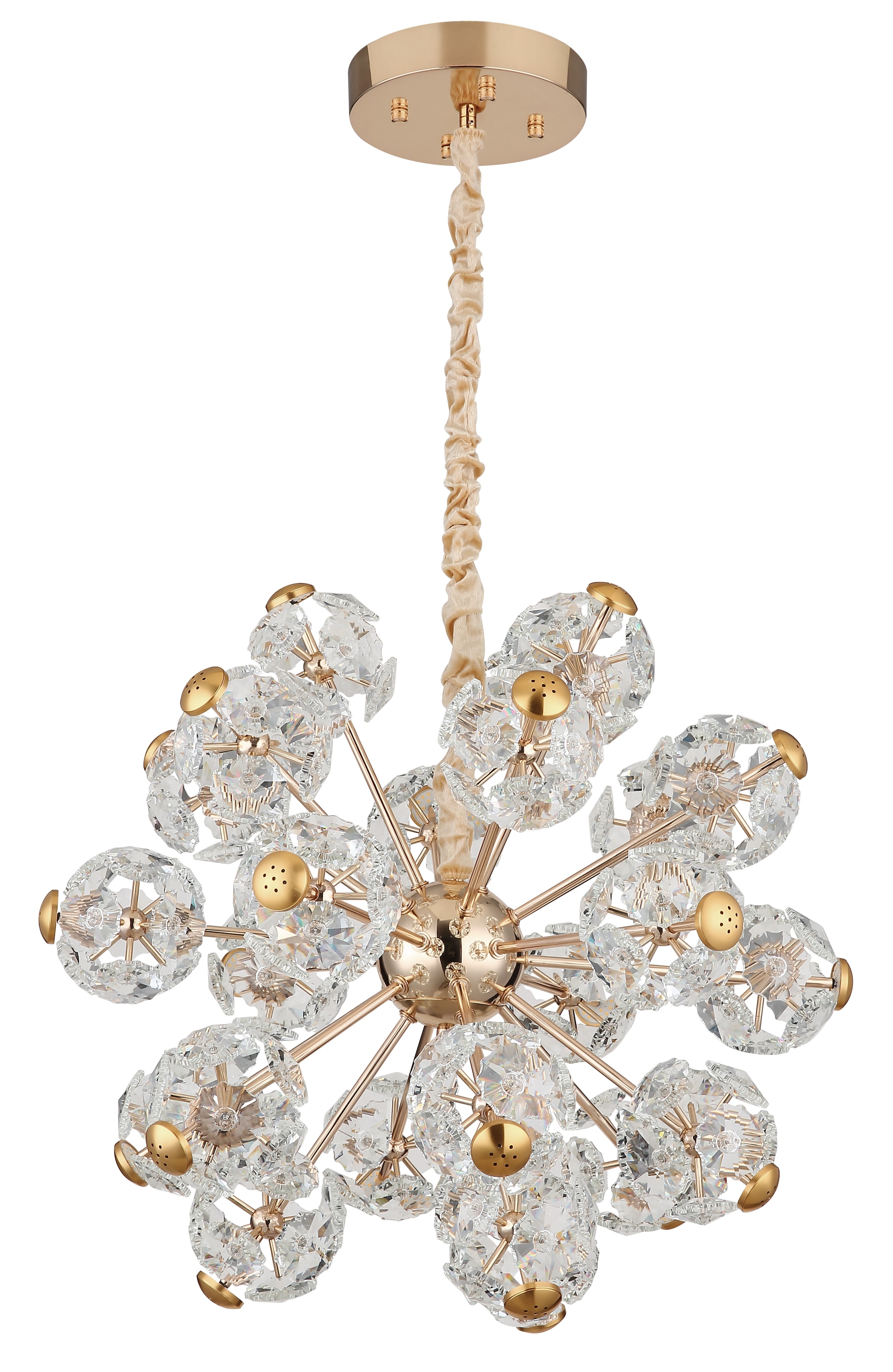 GLOBO LIGHTING Hängeleuchte »FLORIELLA« LED-Modul 1 Stk. Warmweiß Hängelampe Esszimmer-Leuchte Esstischleuchte Wohnzimmer